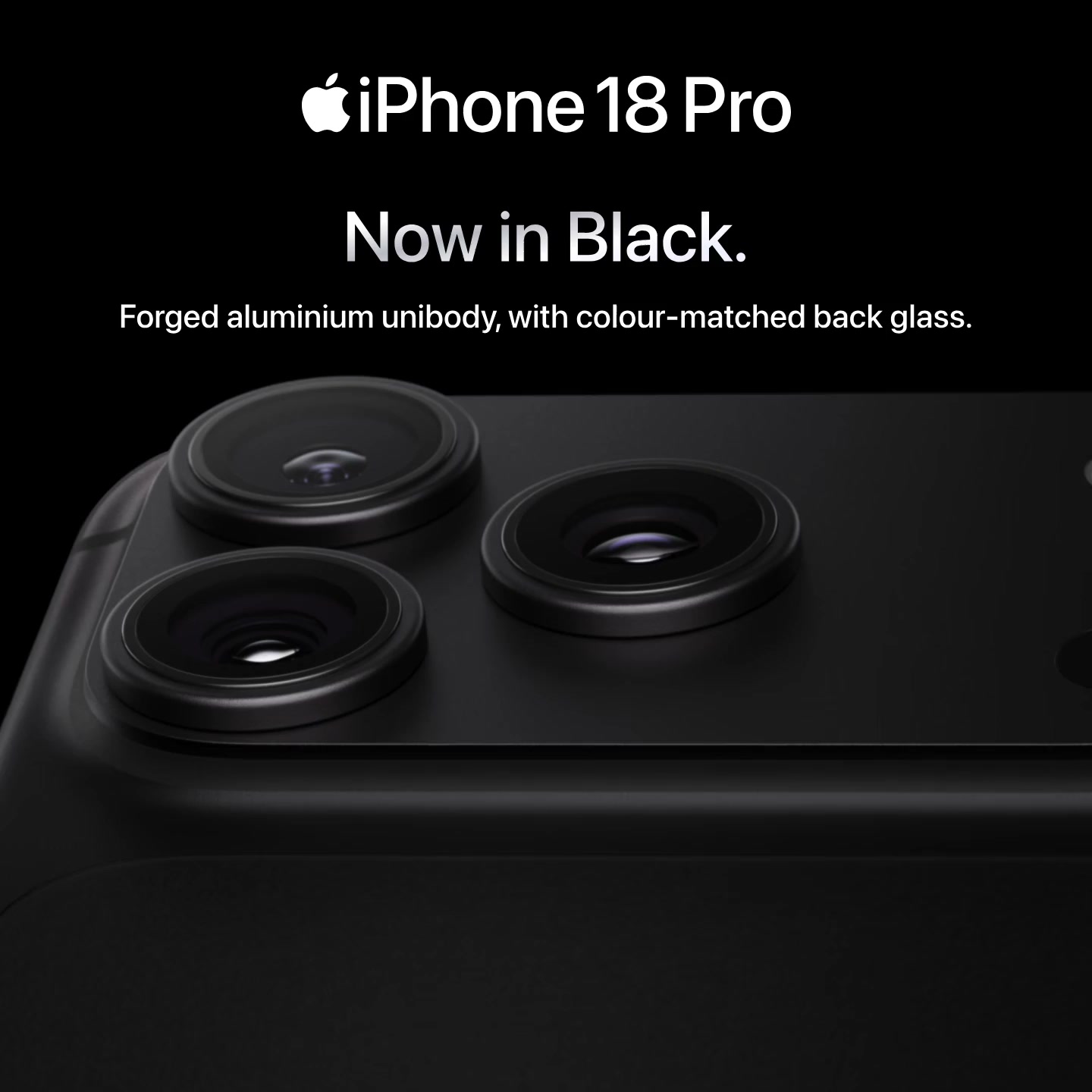 Apple Facebook ad: Now in Black.