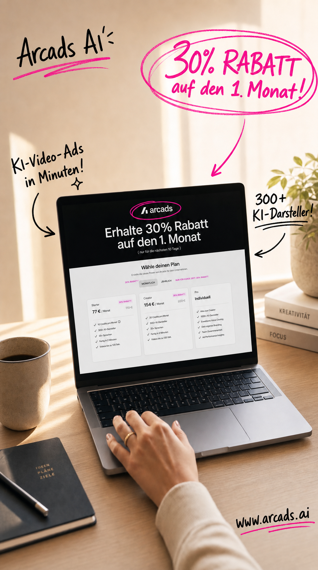 Arcads AI - Newsletter   Facebook ad