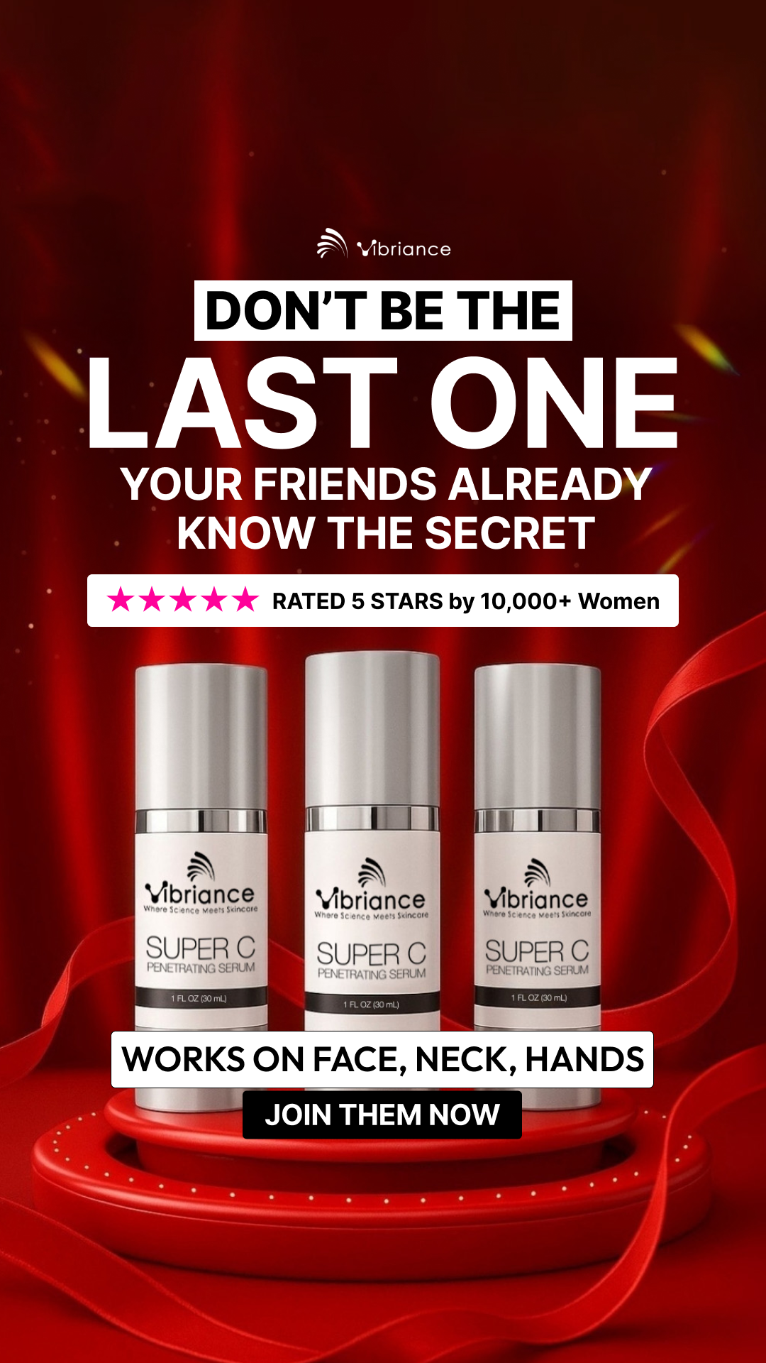 Vibriance Super C Serum Facebook ad