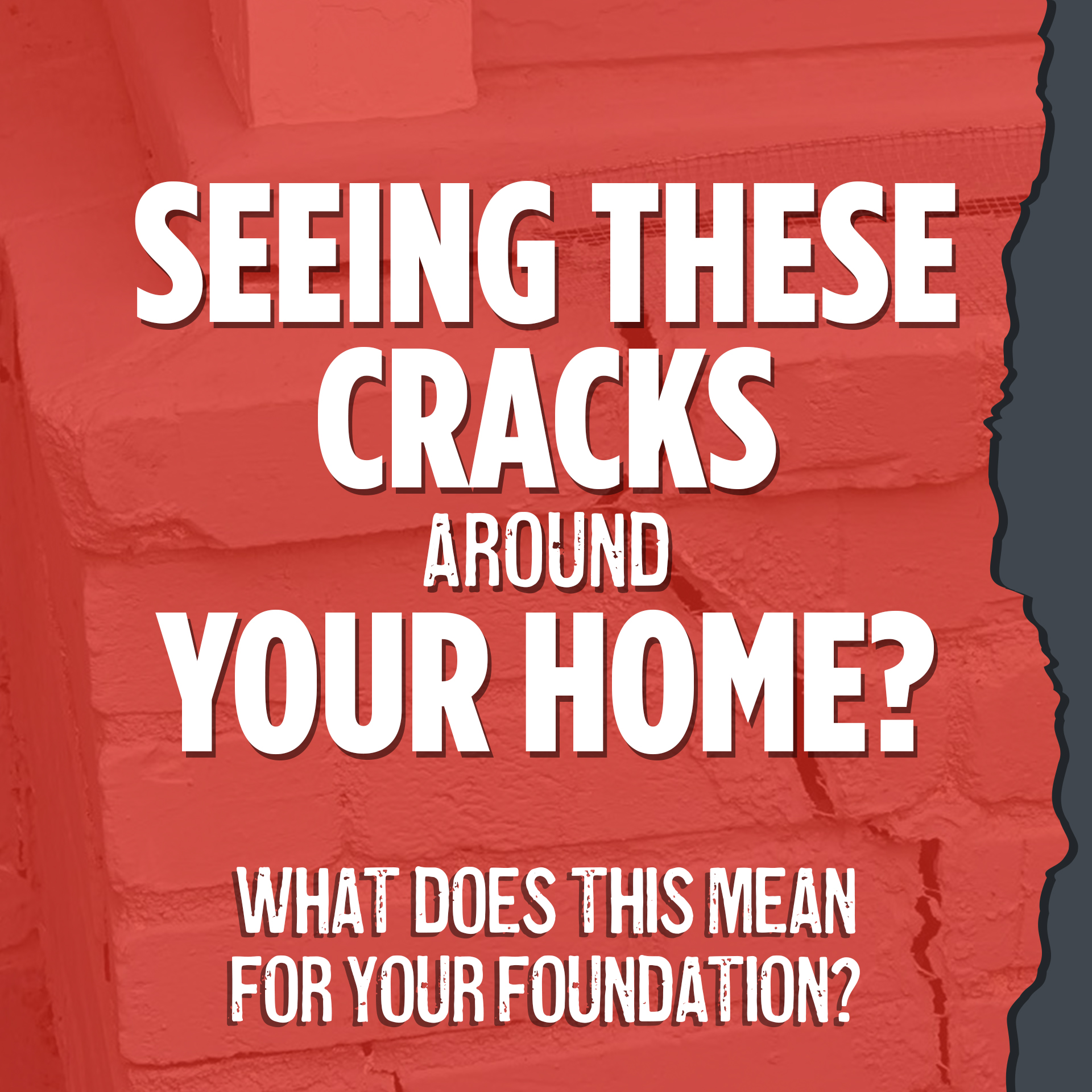 AFS Foundation & Waterproofing Specialists Facebook ad: Small crack today = big problem tomorrow.