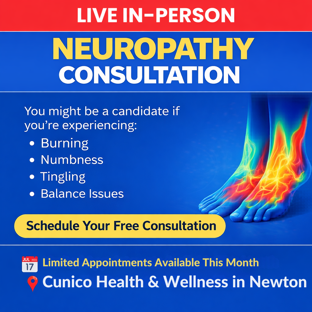 Cunico Health & Wellness Facebook ad: Improve Circulation, Relieve Pain From Nerve Damage