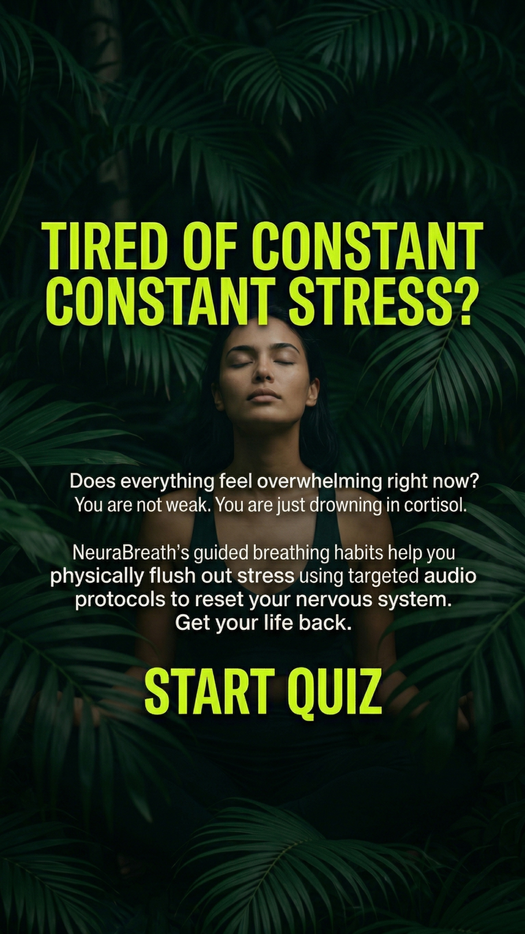 Neura Breath Facebook ad: Is Your Breath Trapping Stress?