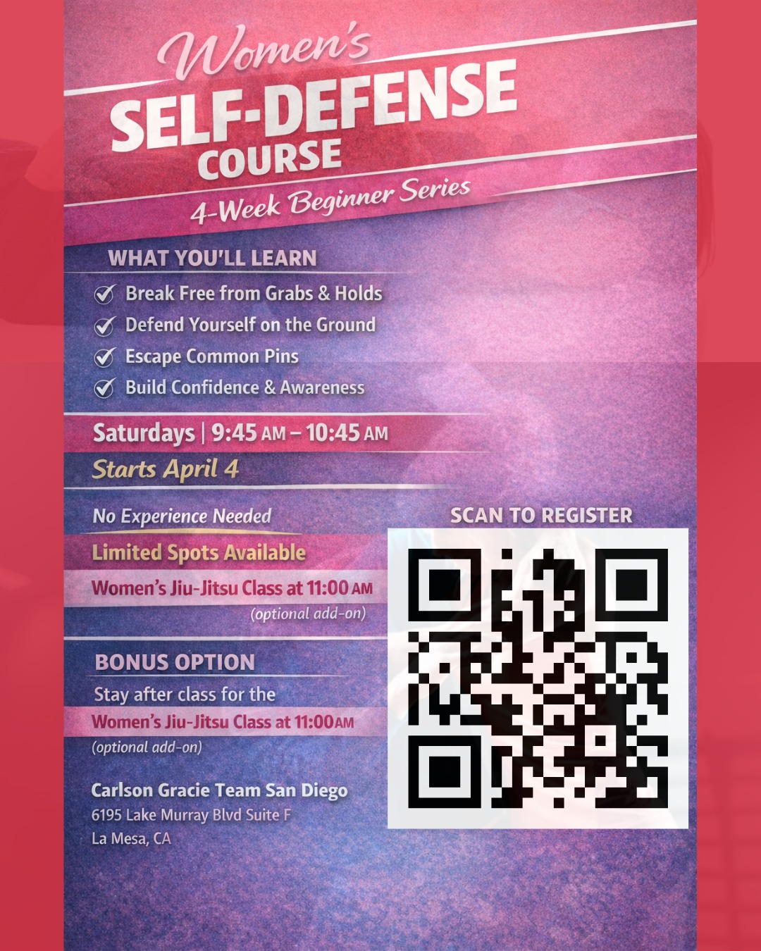 Carlson Gracie Team San Diego Facebook ad