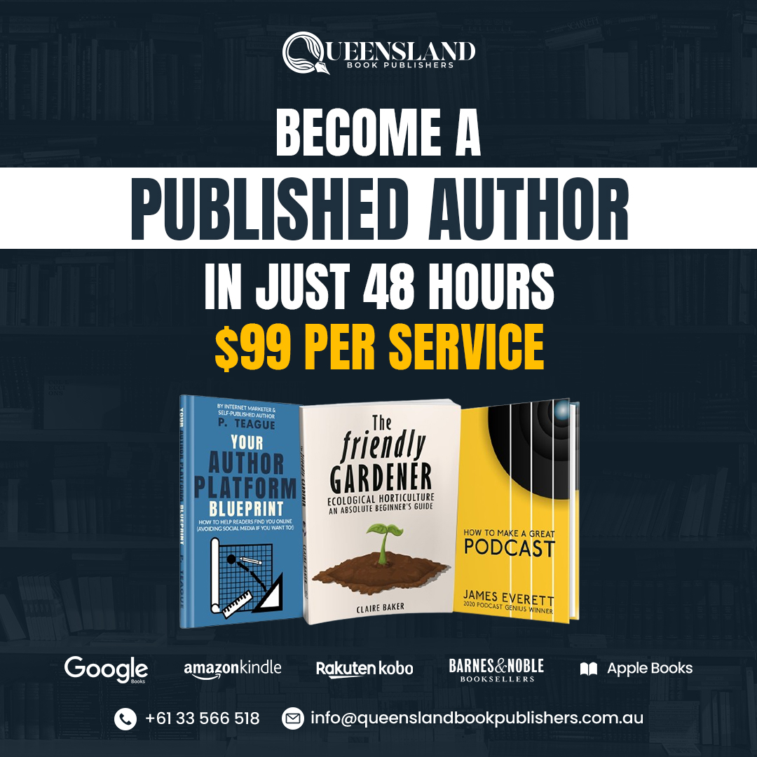 Queensland Book Publishers Facebook ad: Book Publishing Starting $99