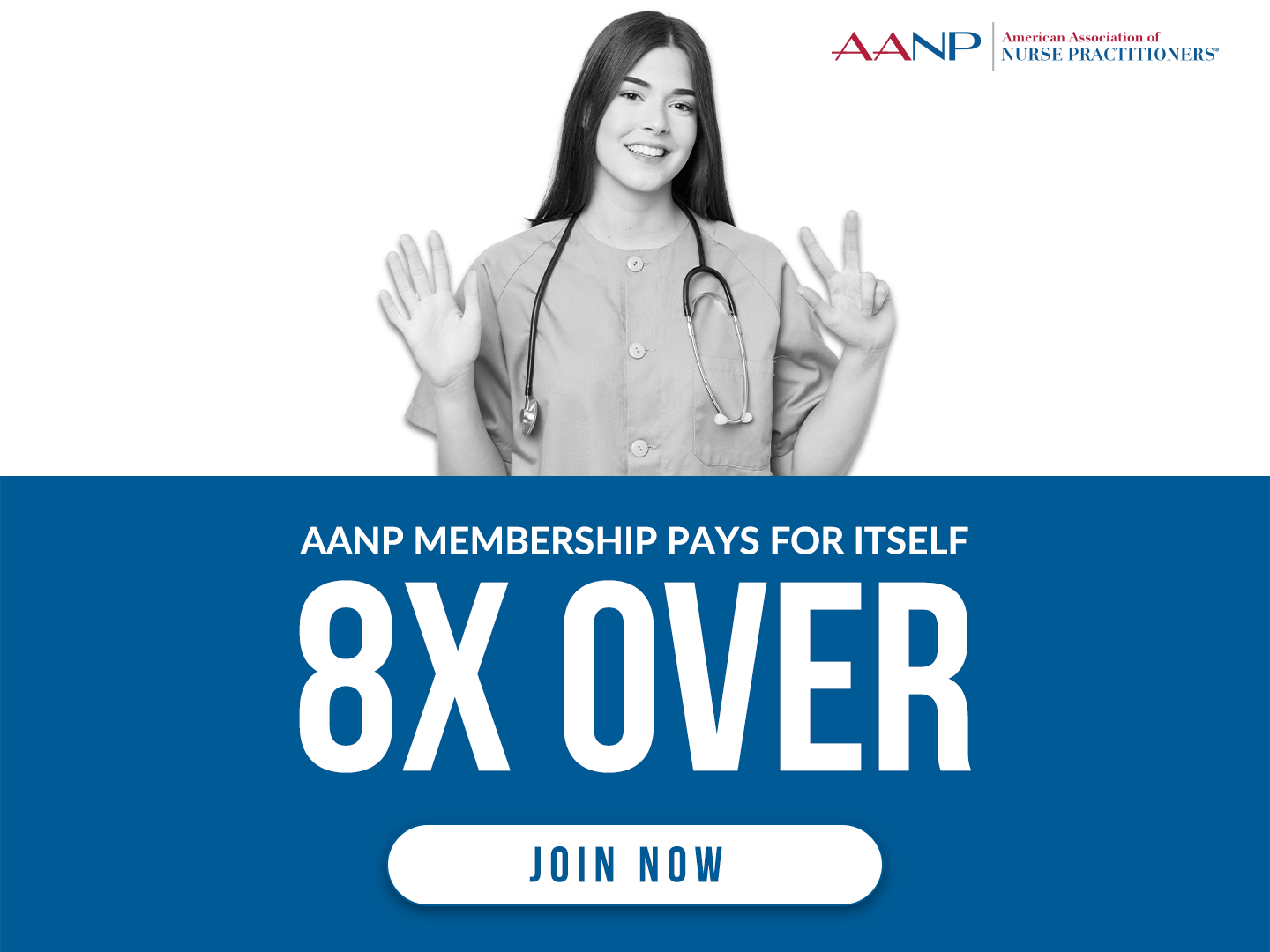 American Association of Nurse Practitioners Facebook ad from Jul 25, 2025
