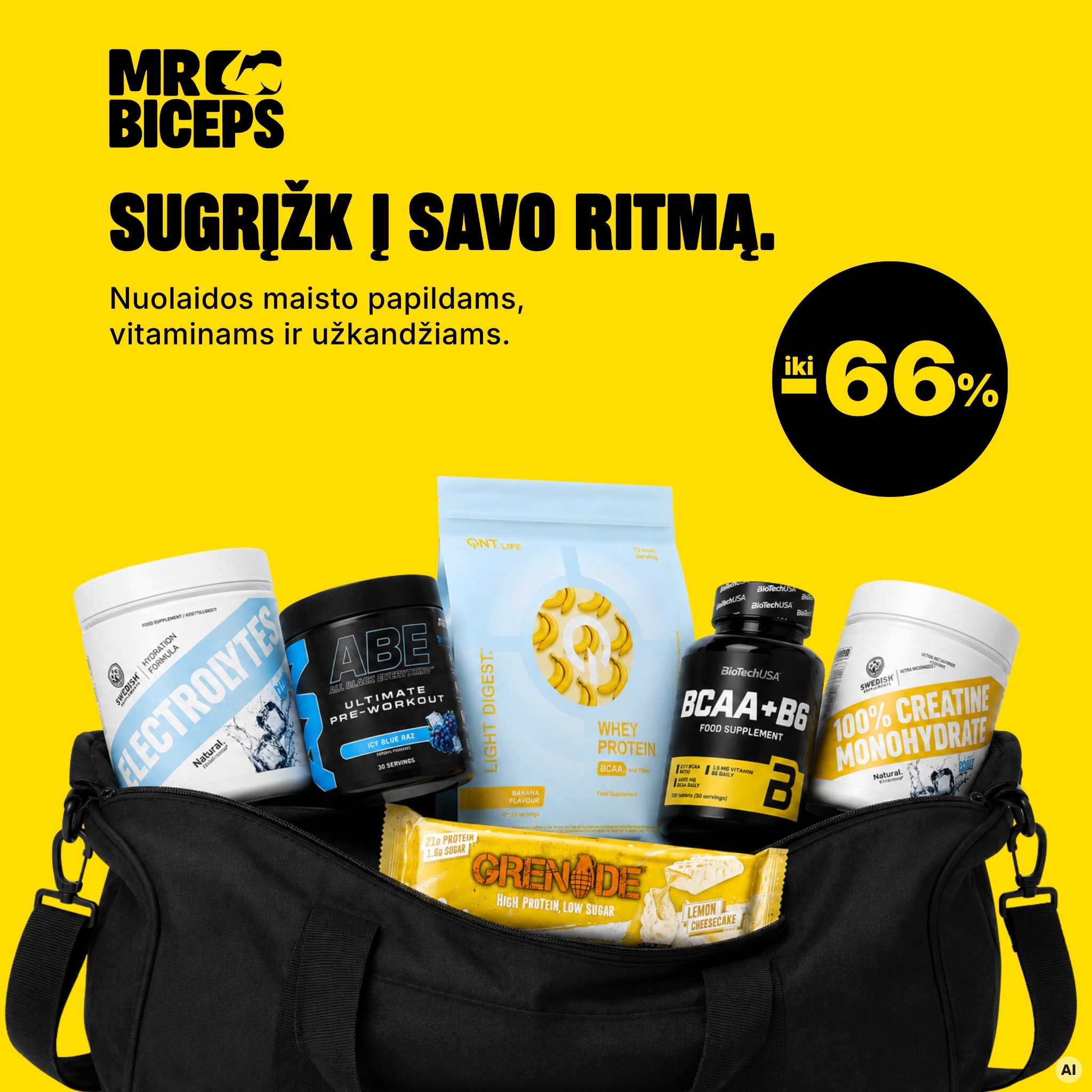 MrBiceps - Maisto Papildai Facebook ad