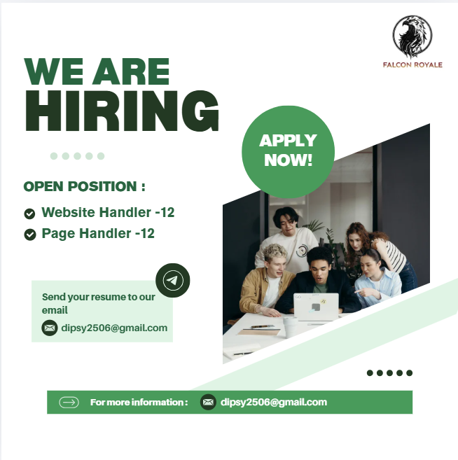 Digital Marketing Agency Facebook ad: Hiring Website & Page Handler