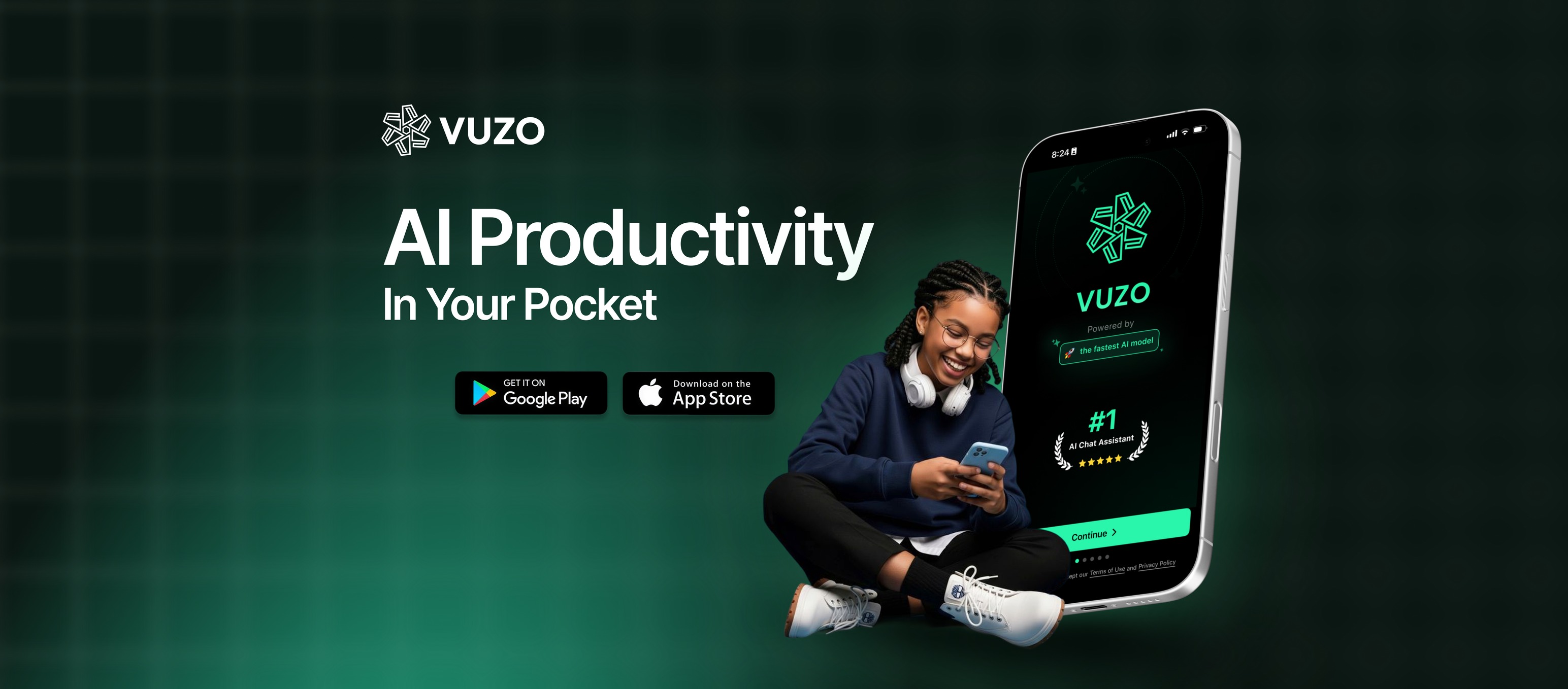 VUZO Facebook ad: Why Need 10 AI Apps When You Can…