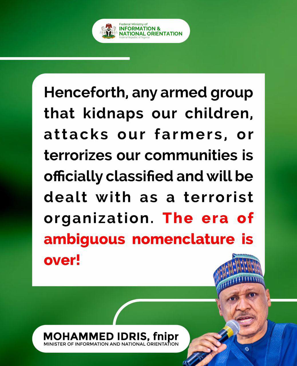 Mohammed Idris, fnipr Facebook ad from Dec 23, 2025