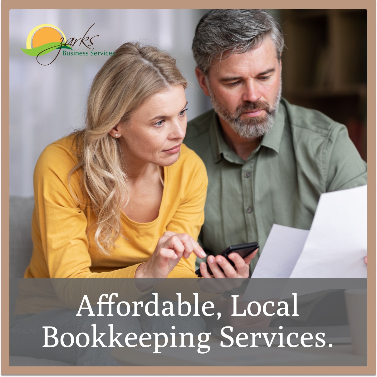 Ozarks Business Services Facebook ad from Feb 10, 2024