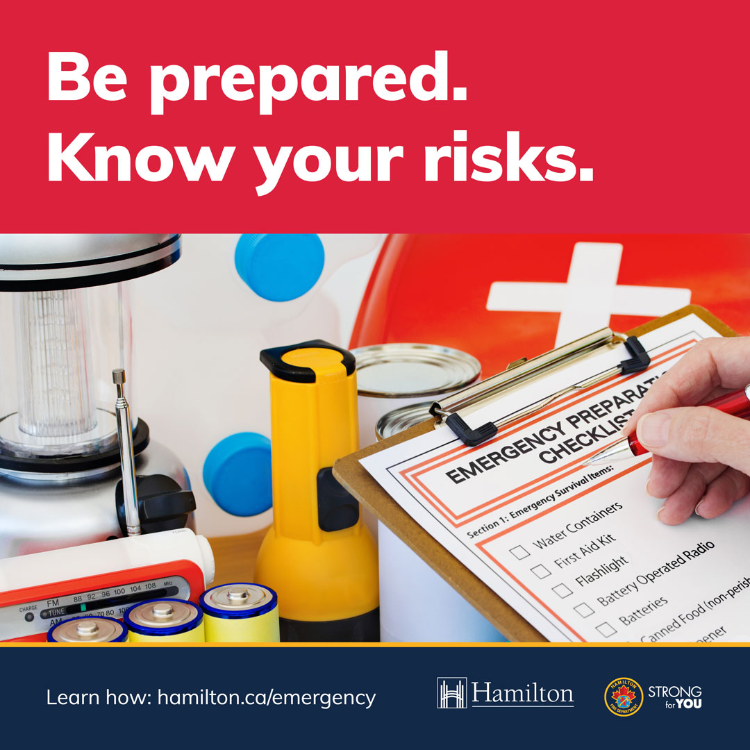 City of Hamilton Facebook ad: Emergency Preparedness | City of Hamilton