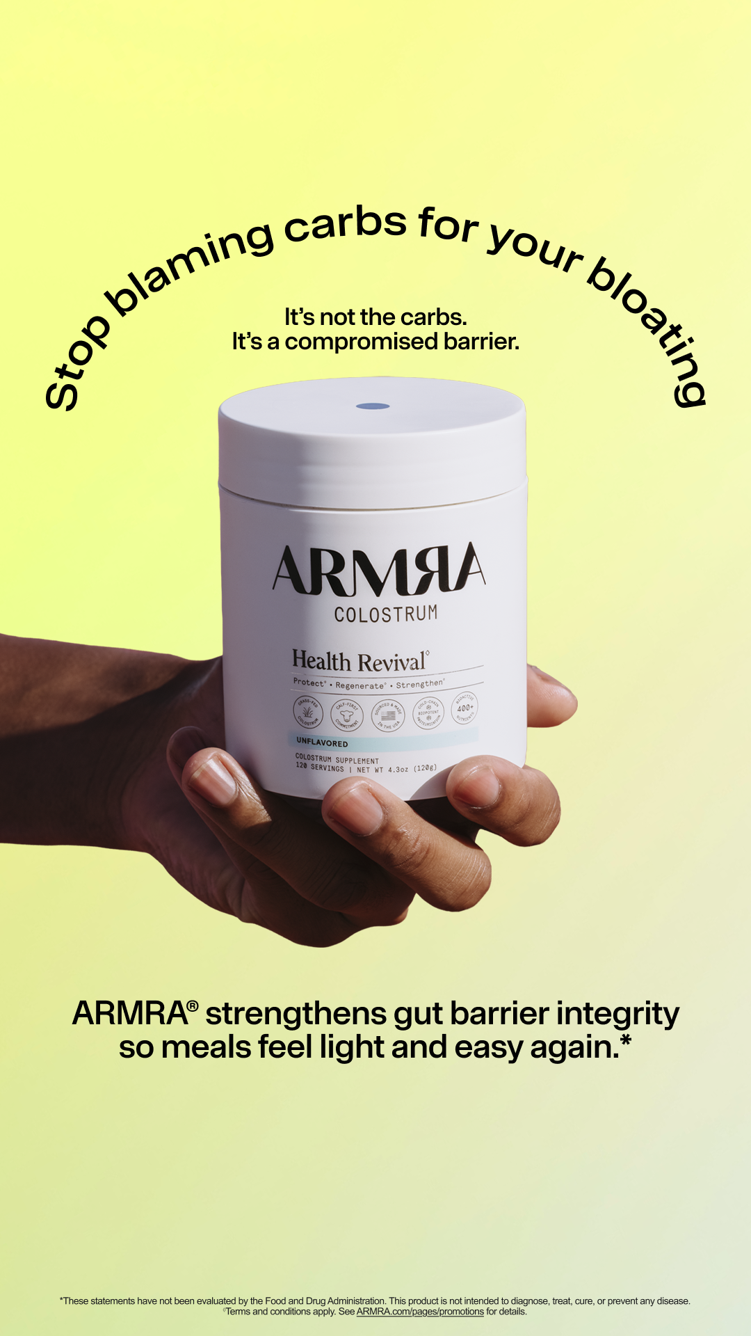 ARMRA Facebook ad