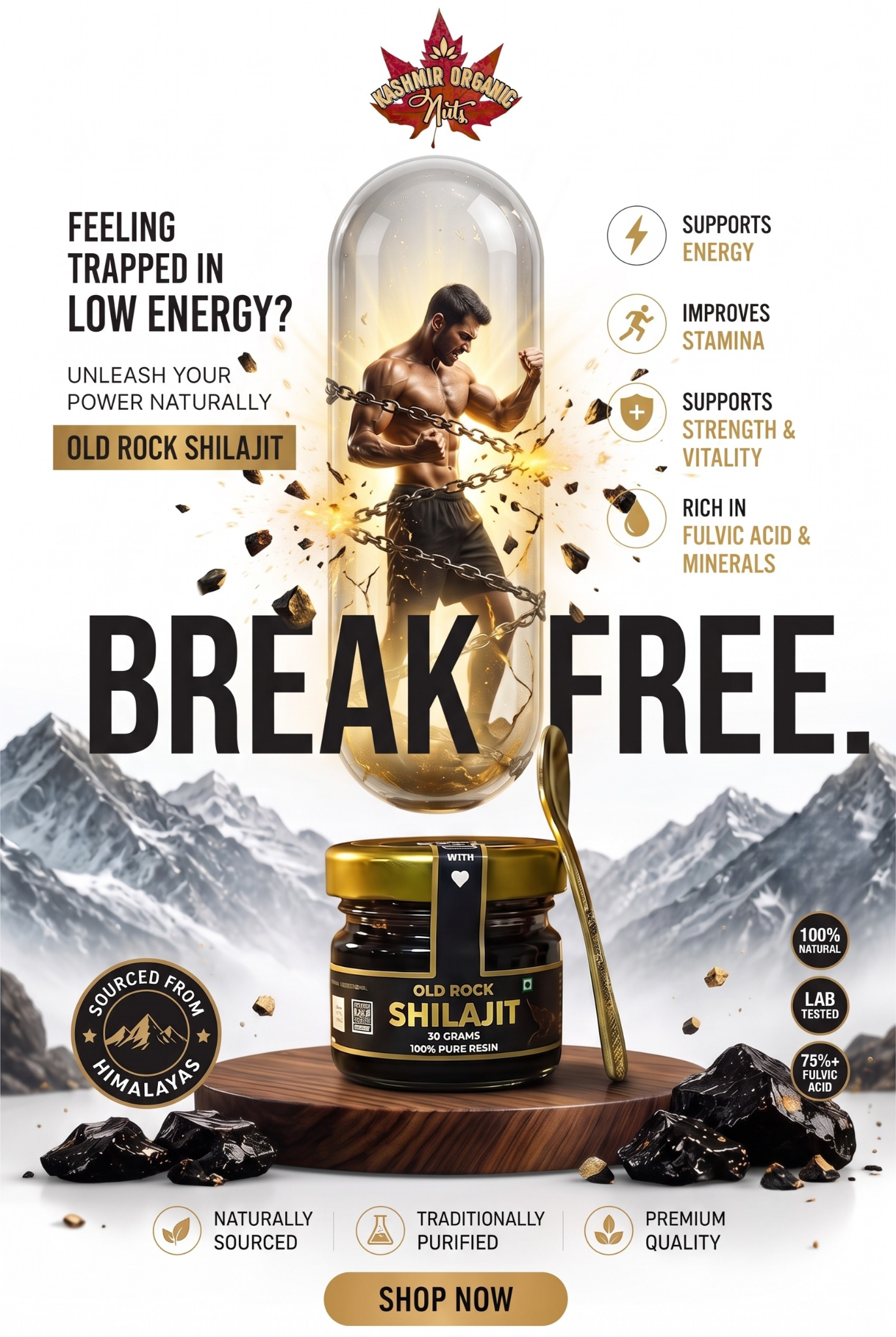 Kashmir organic nuts  Facebook ad
