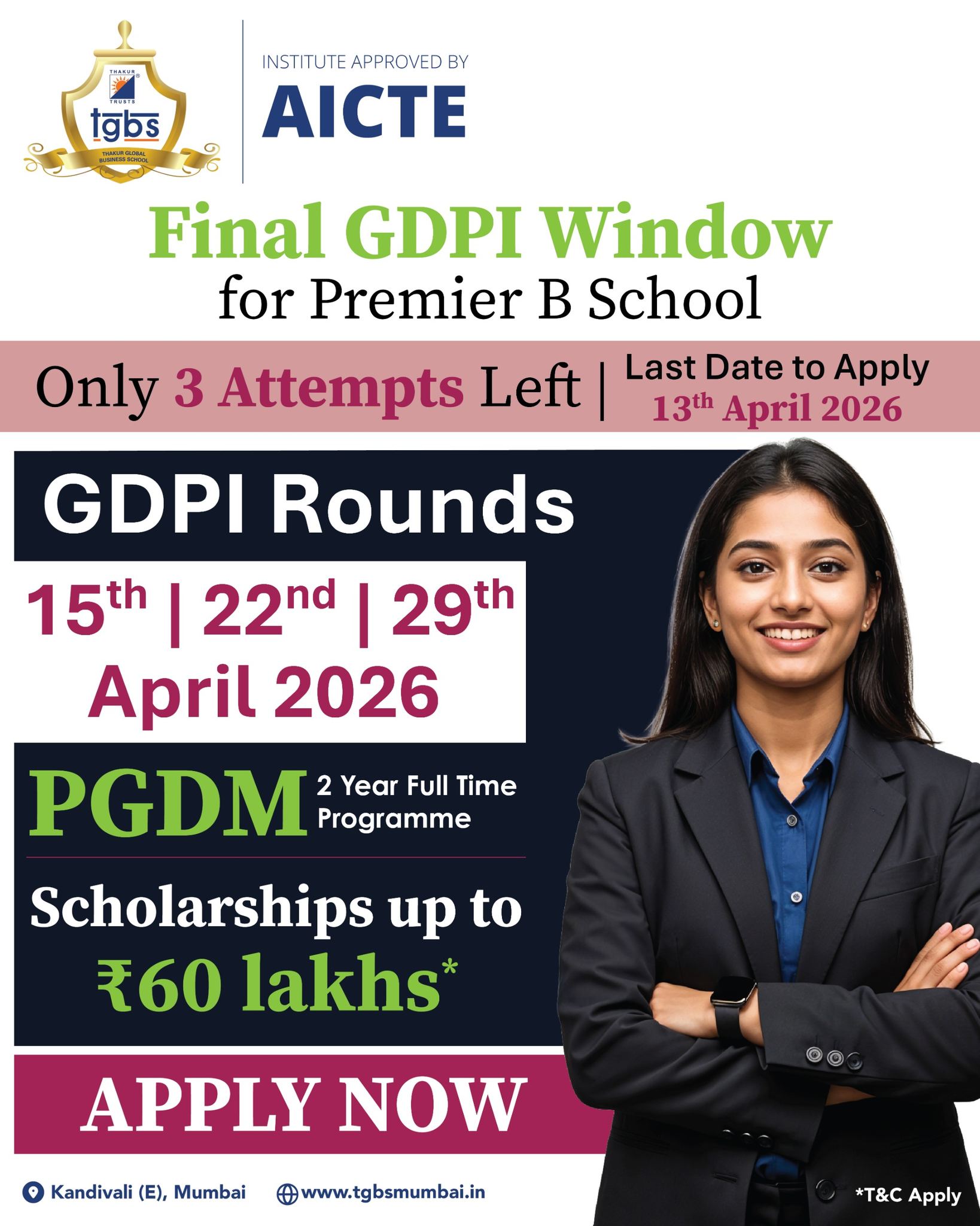 Thakur Global Business School Facebook ad
