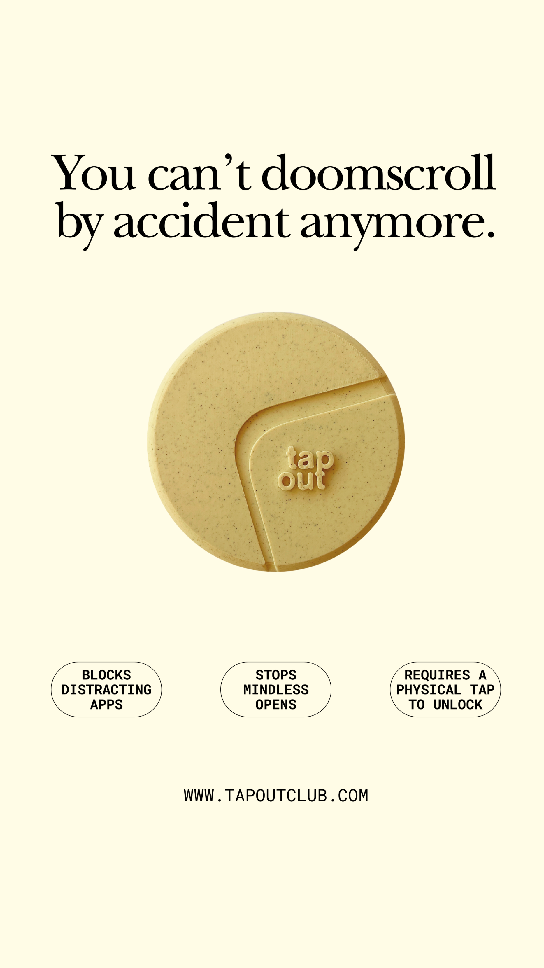 Tap Out Facebook ad