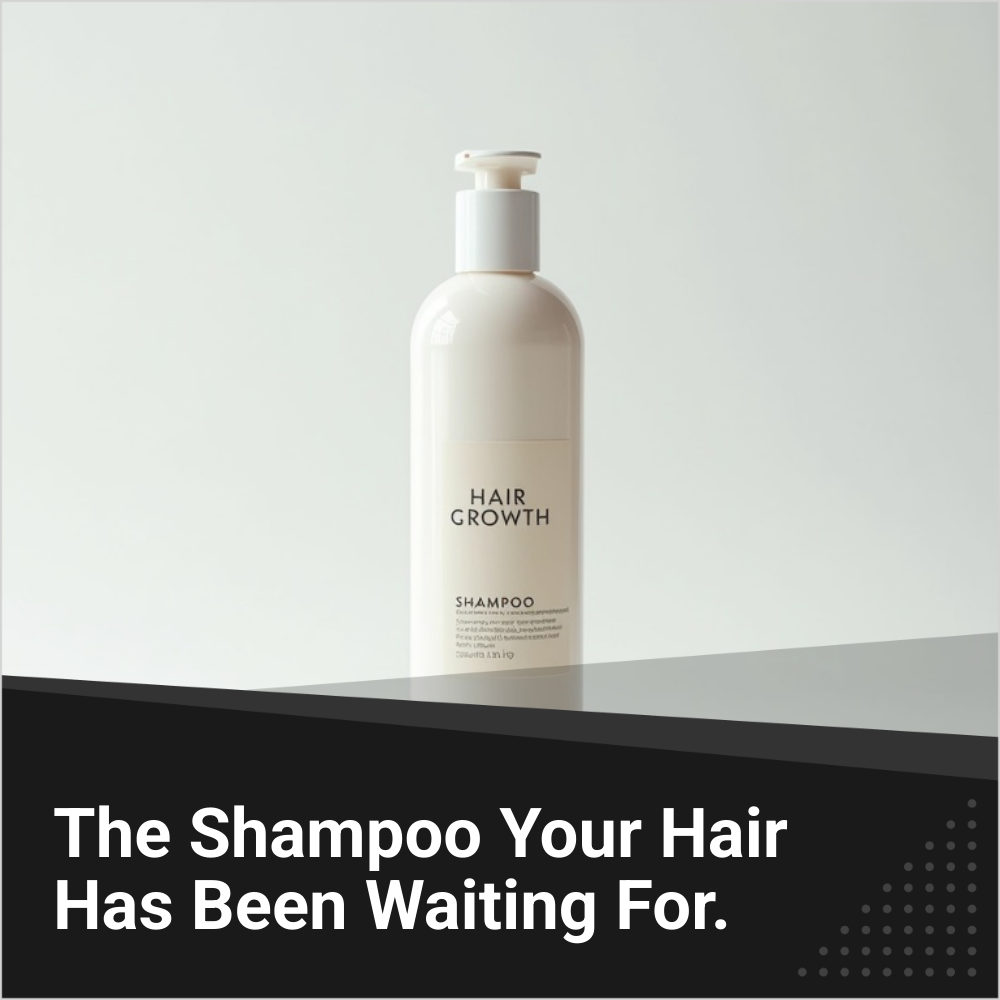 Daily Highlights Facebook ad: Shop Hair Growth Shampoo.