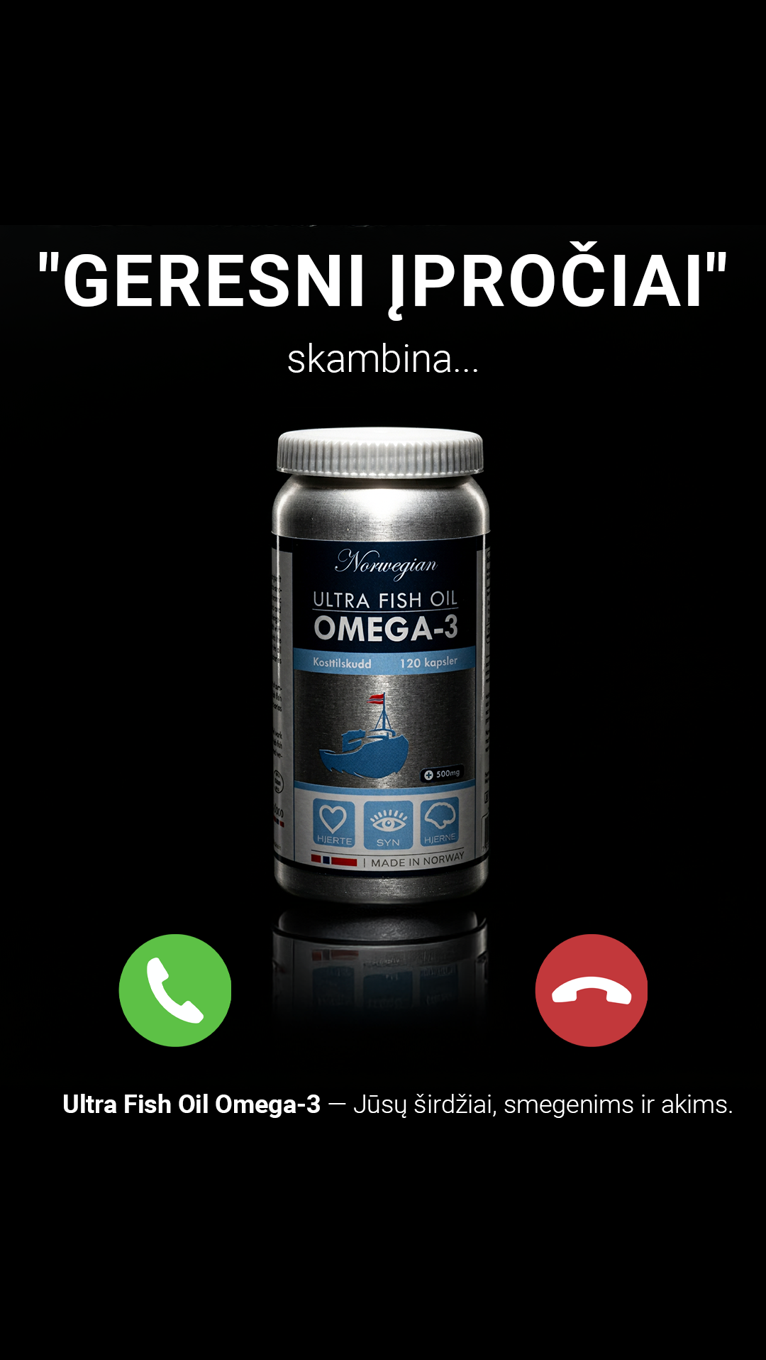 Omegalab.lt Facebook ad