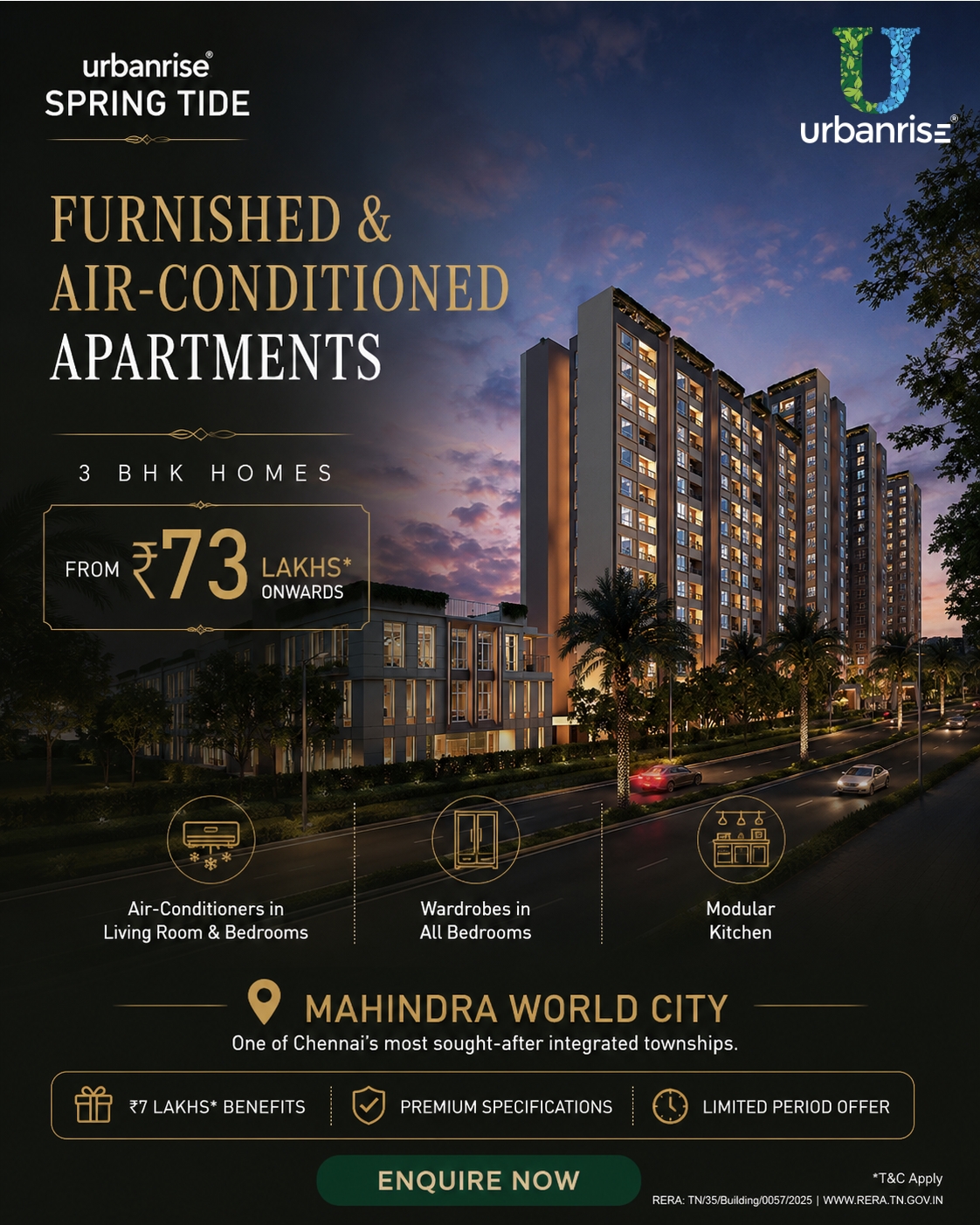 Mahindra World City Apartments Facebook ad