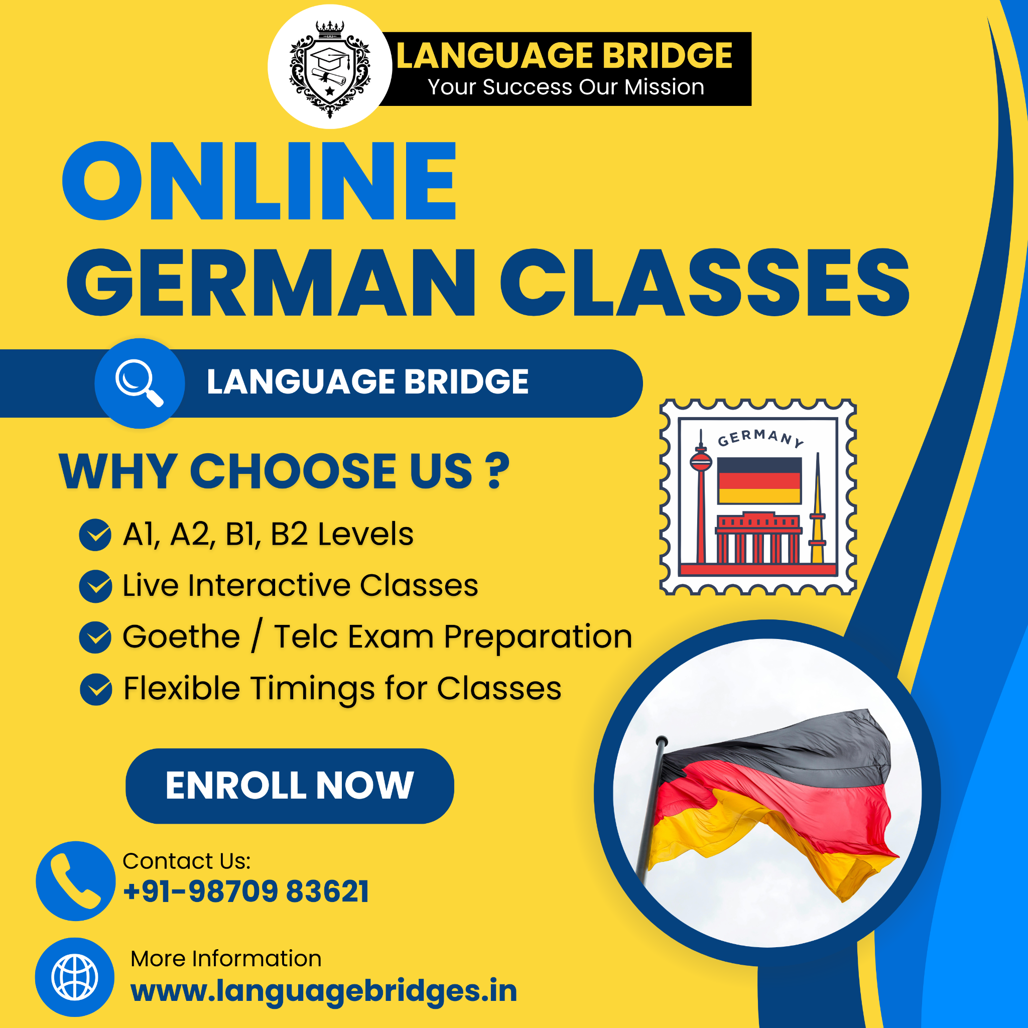 Language German Facebook ad: Chat with us