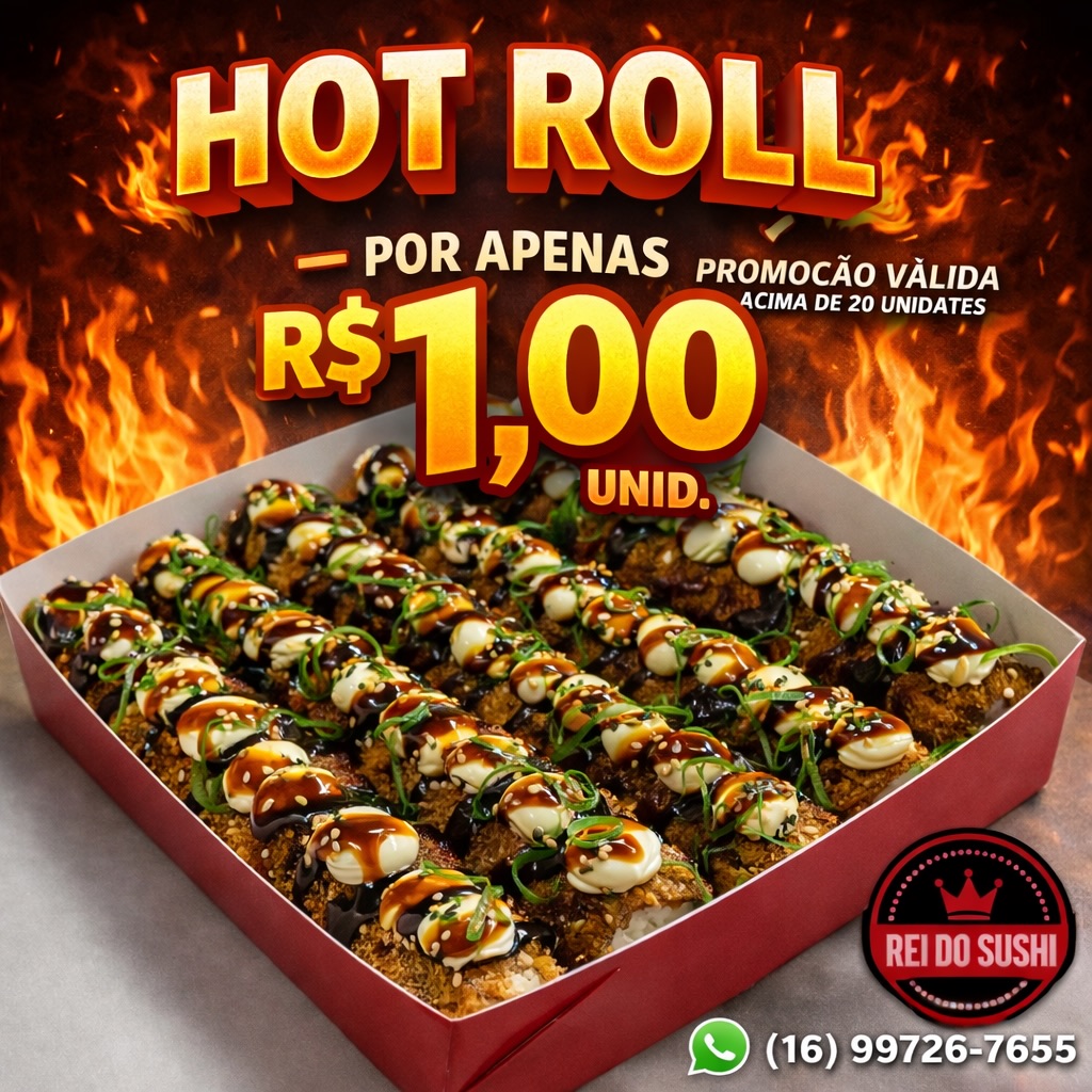 rei_do_sushi Facebook ad: É DIA DE PROMOÇÃO NO REI DO SUSHI!