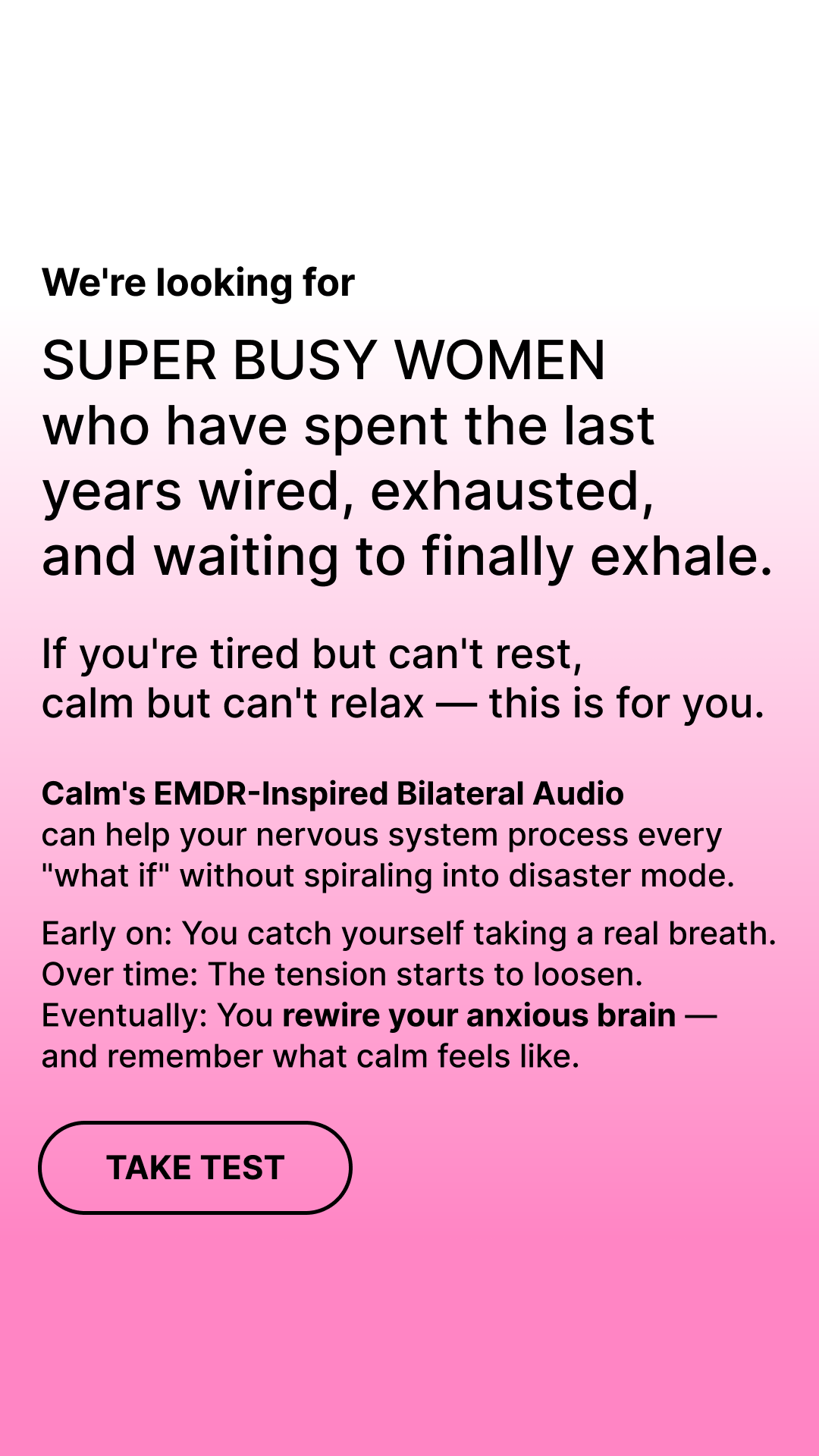 Calm Facebook ad
