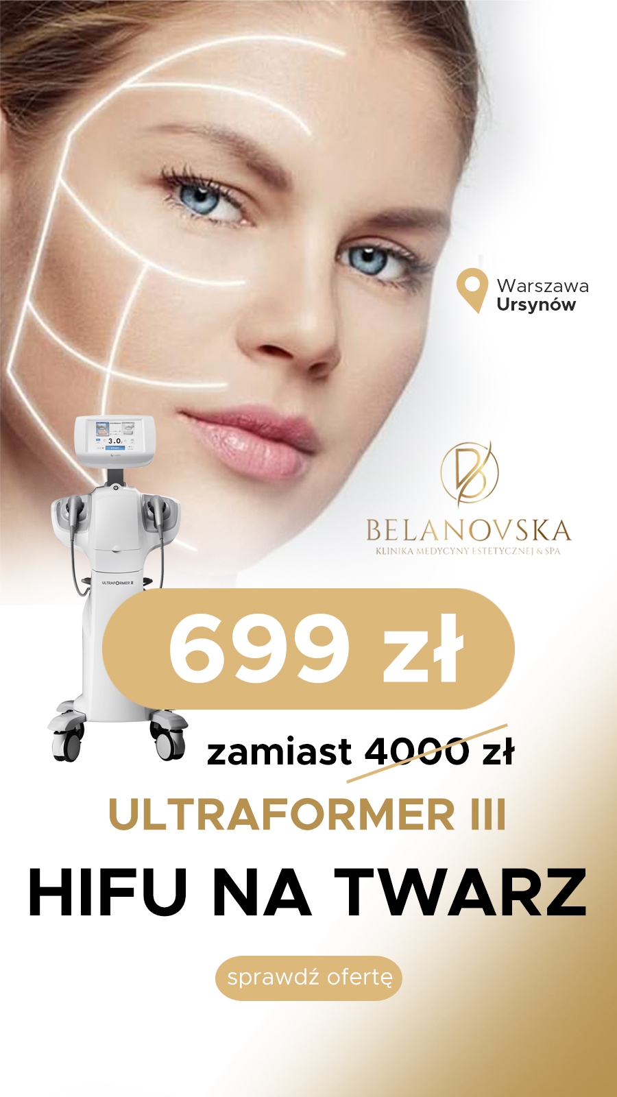 Belanovska clinic & spa Facebook ad from Oct 9, 2024