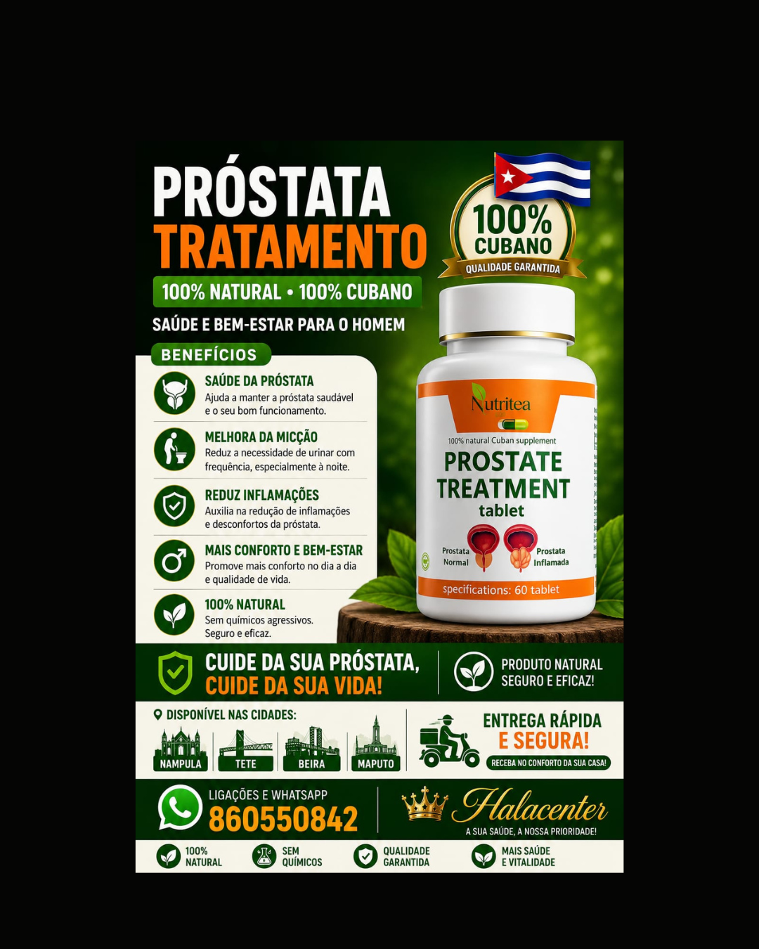 Halacenter.MZ Facebook ad from May 8, 2026
