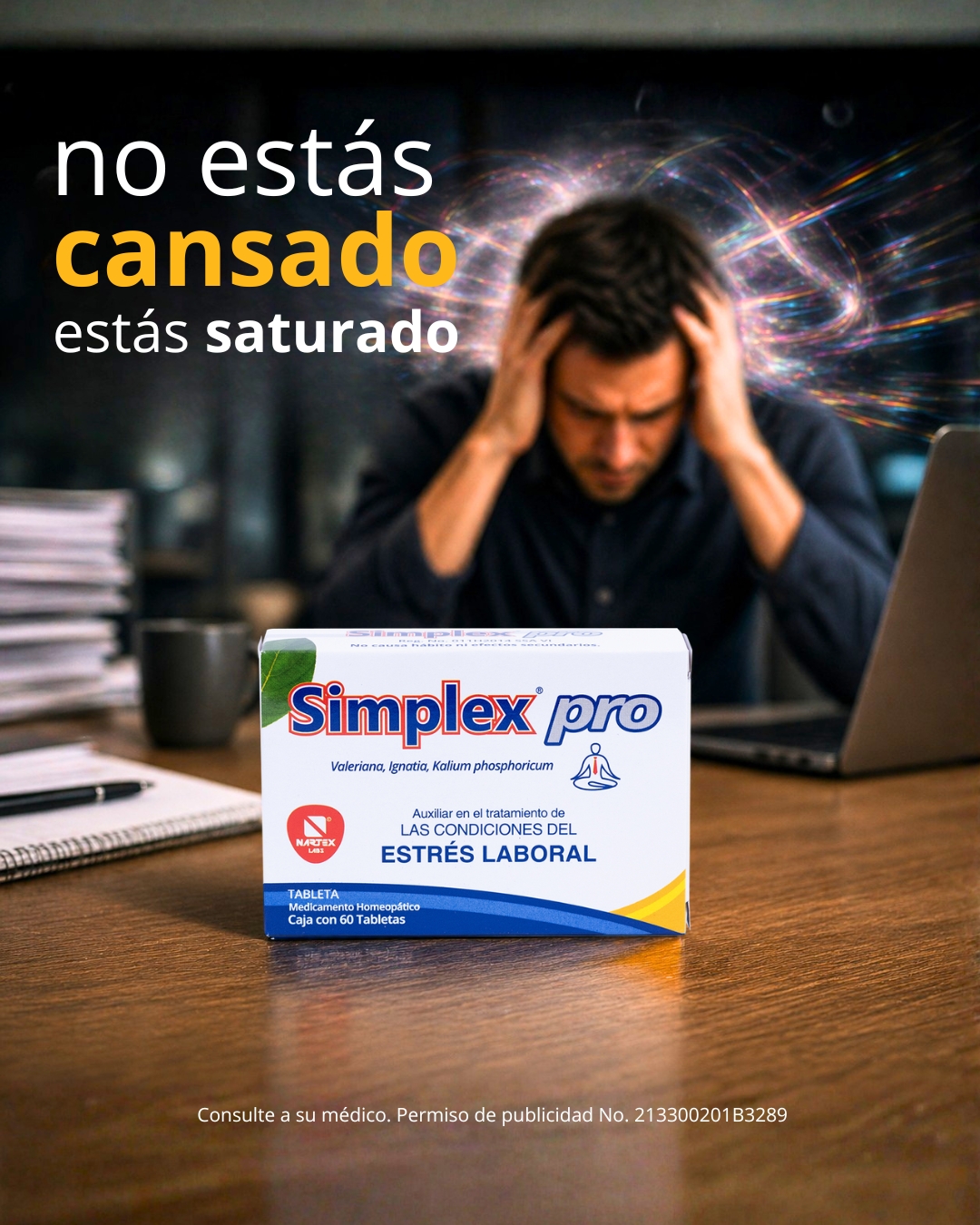 Simplex Facebook ad: Días pesados, pendientes infinitos…