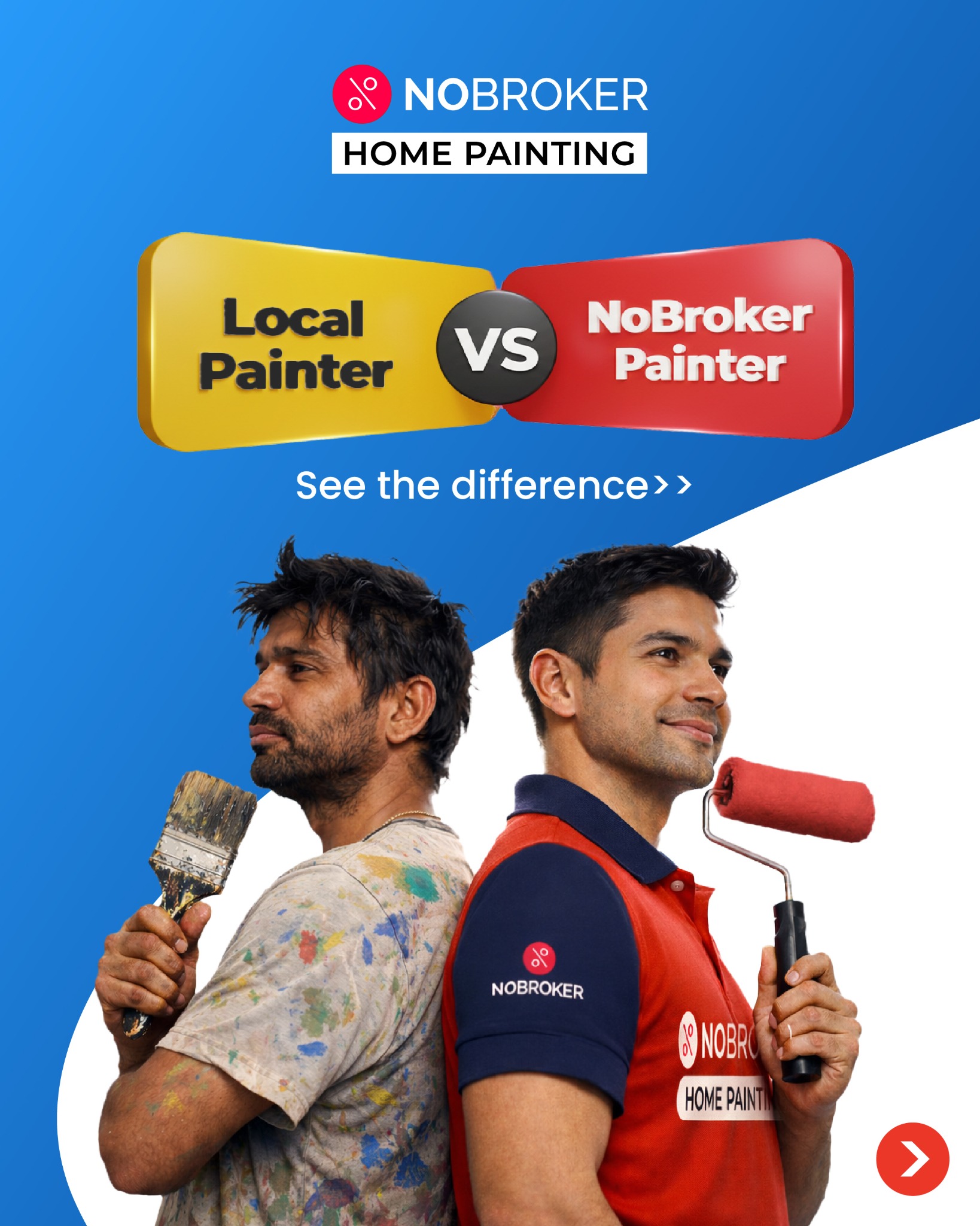 Home Painting & Cleaning By NoBroker Facebook ad