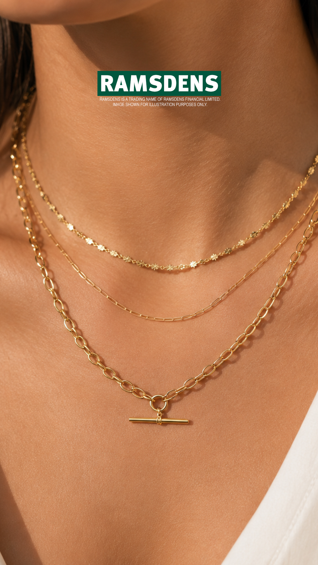 RAMSDENS Facebook ad: Shop Yellow Gold Jewellery