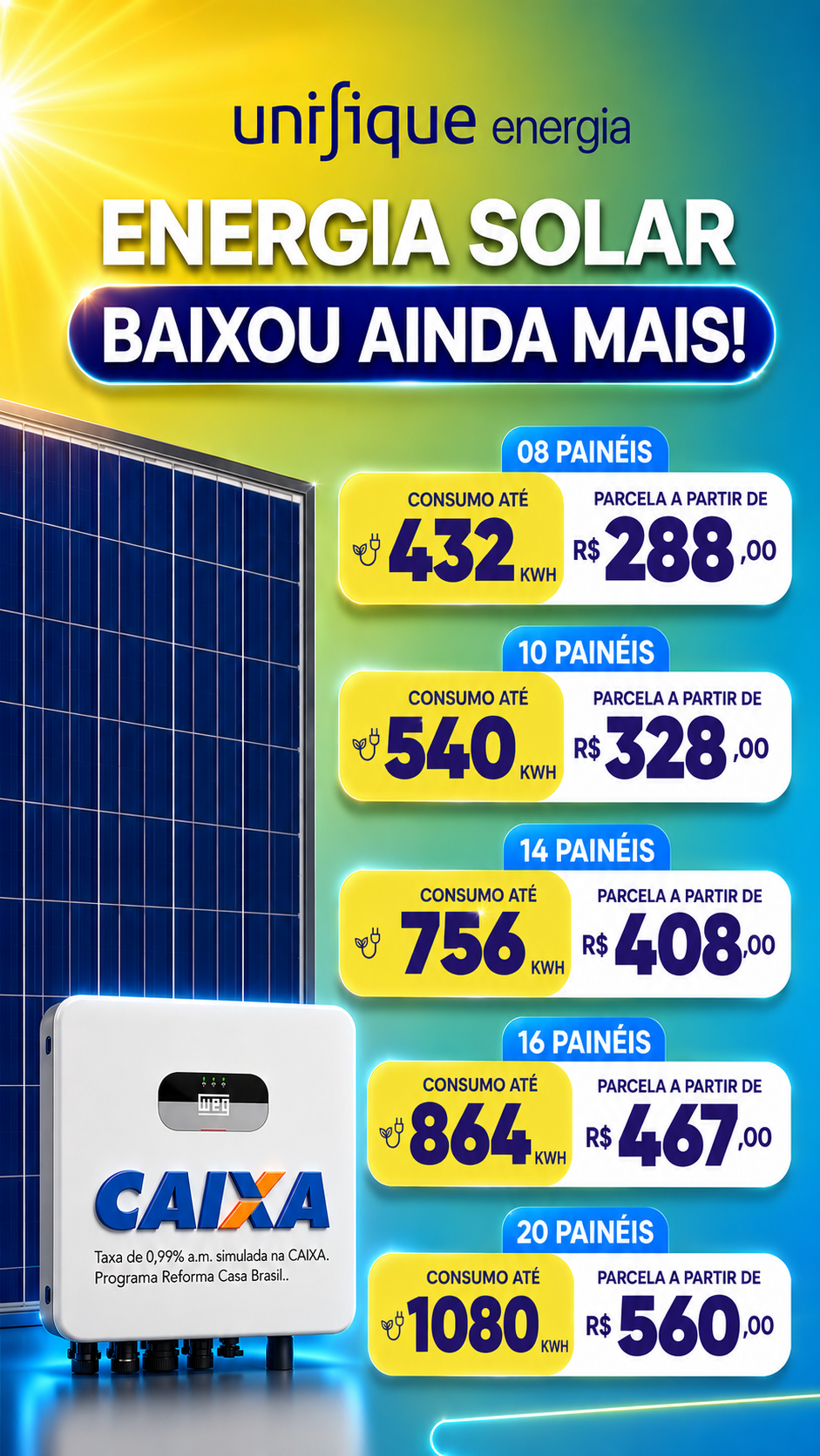Unifique Energia Facebook ad