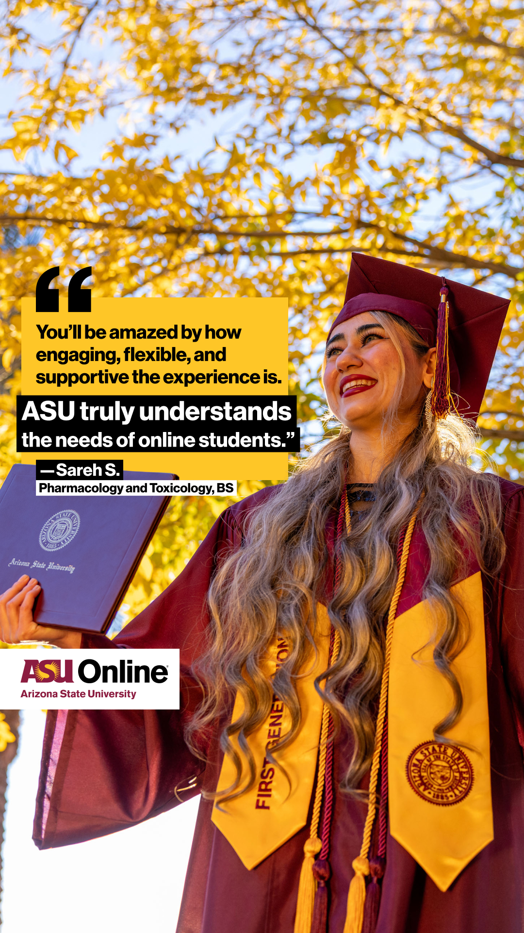 ASU Online Facebook ad