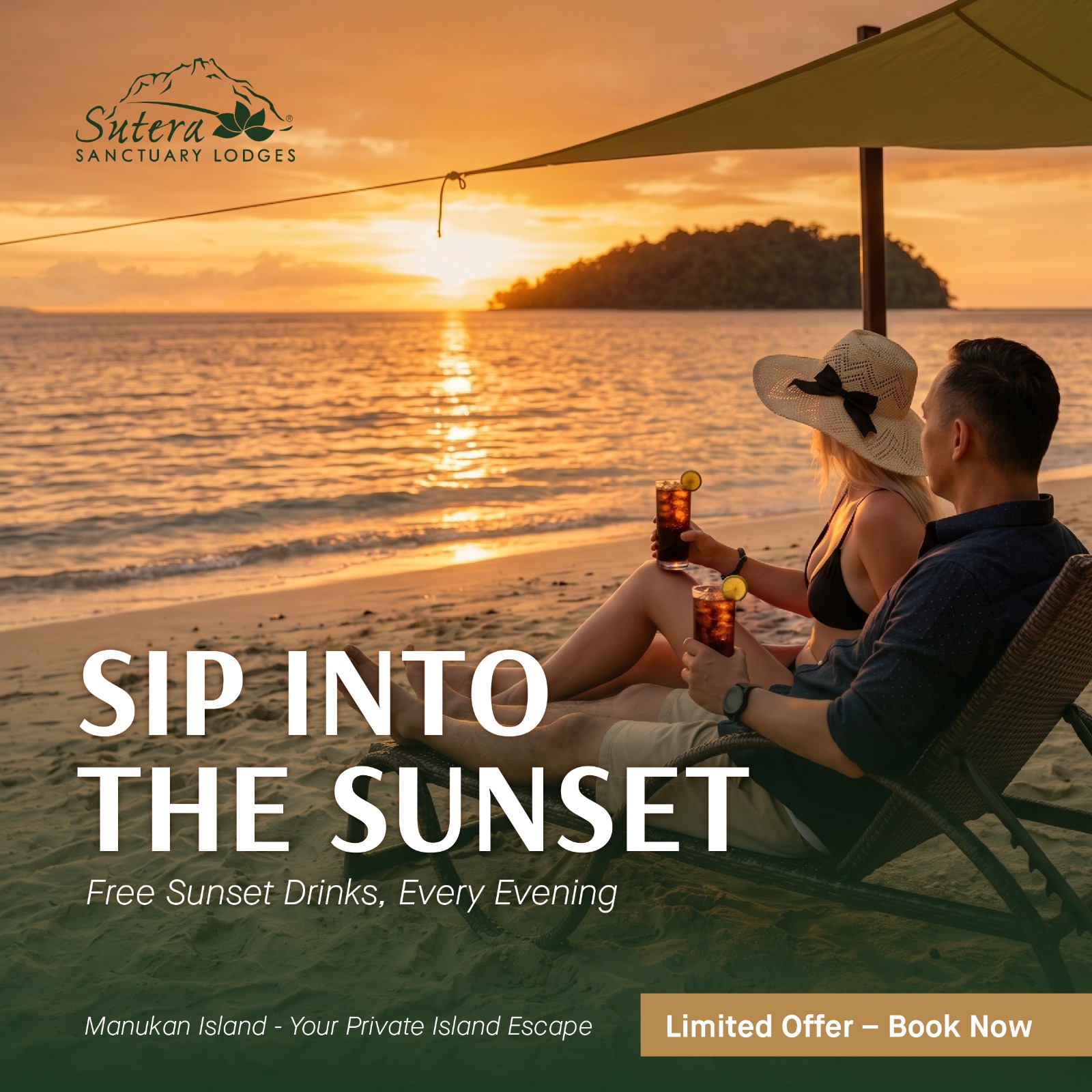 Sutera Sanctuary Lodges Facebook ad: Manukan Island Resort