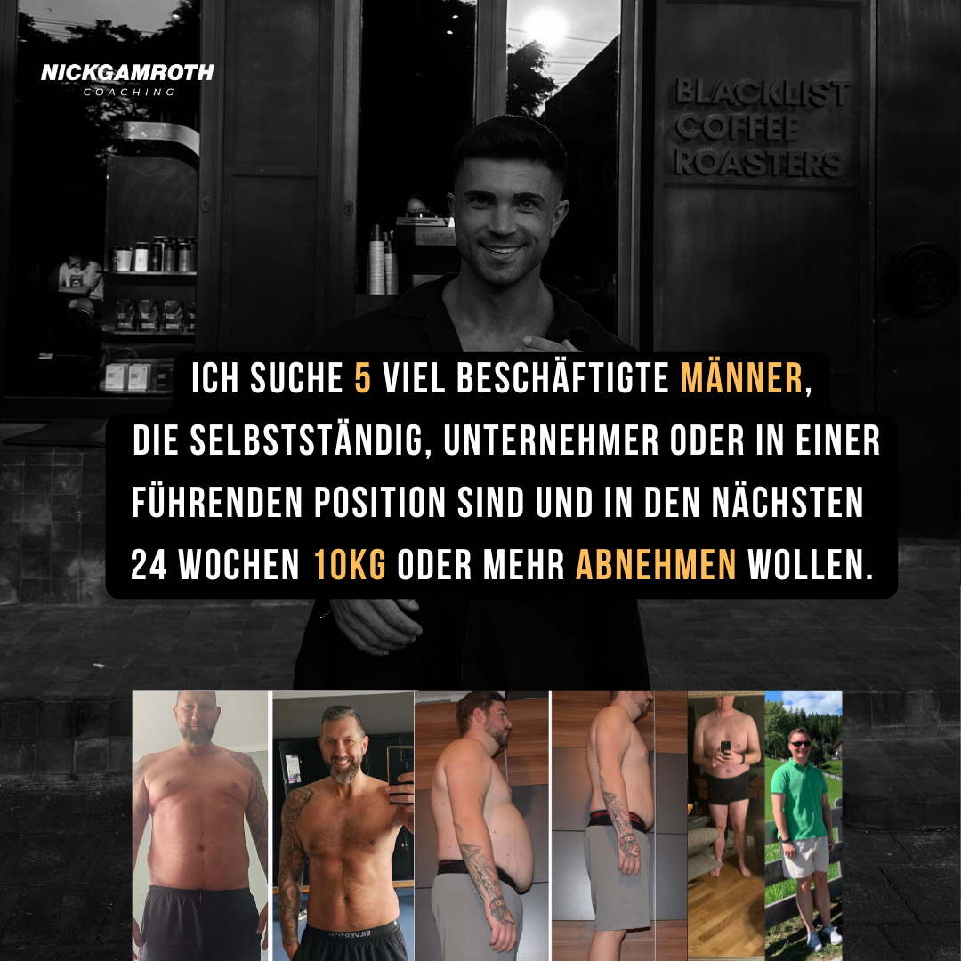 Nick Gamroth Coach Facebook ad: Viel beschäftigte Männer - Aufgepasst!