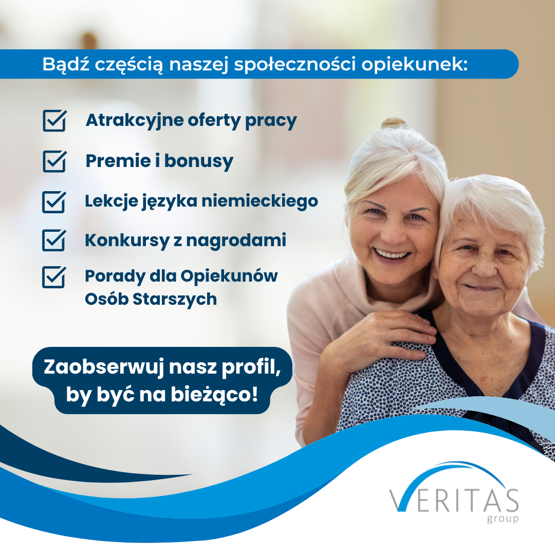 Veritas - Praca w Opiece w Niemczech Facebook ad: Dołącz do nas na Facebooku i bądź na…