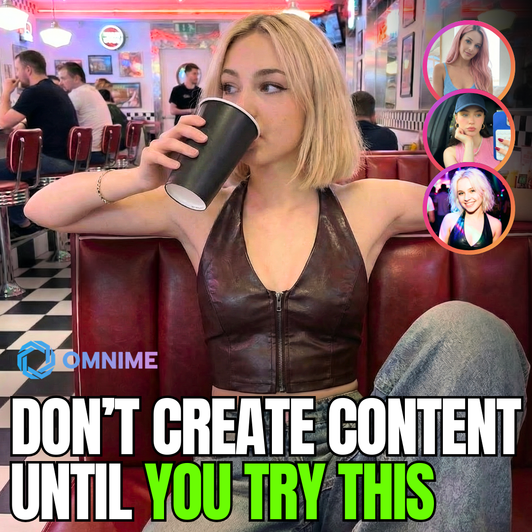Omnime AI Facebook ad: Creators: Generate a Full Month of Content in 7 Minutes…