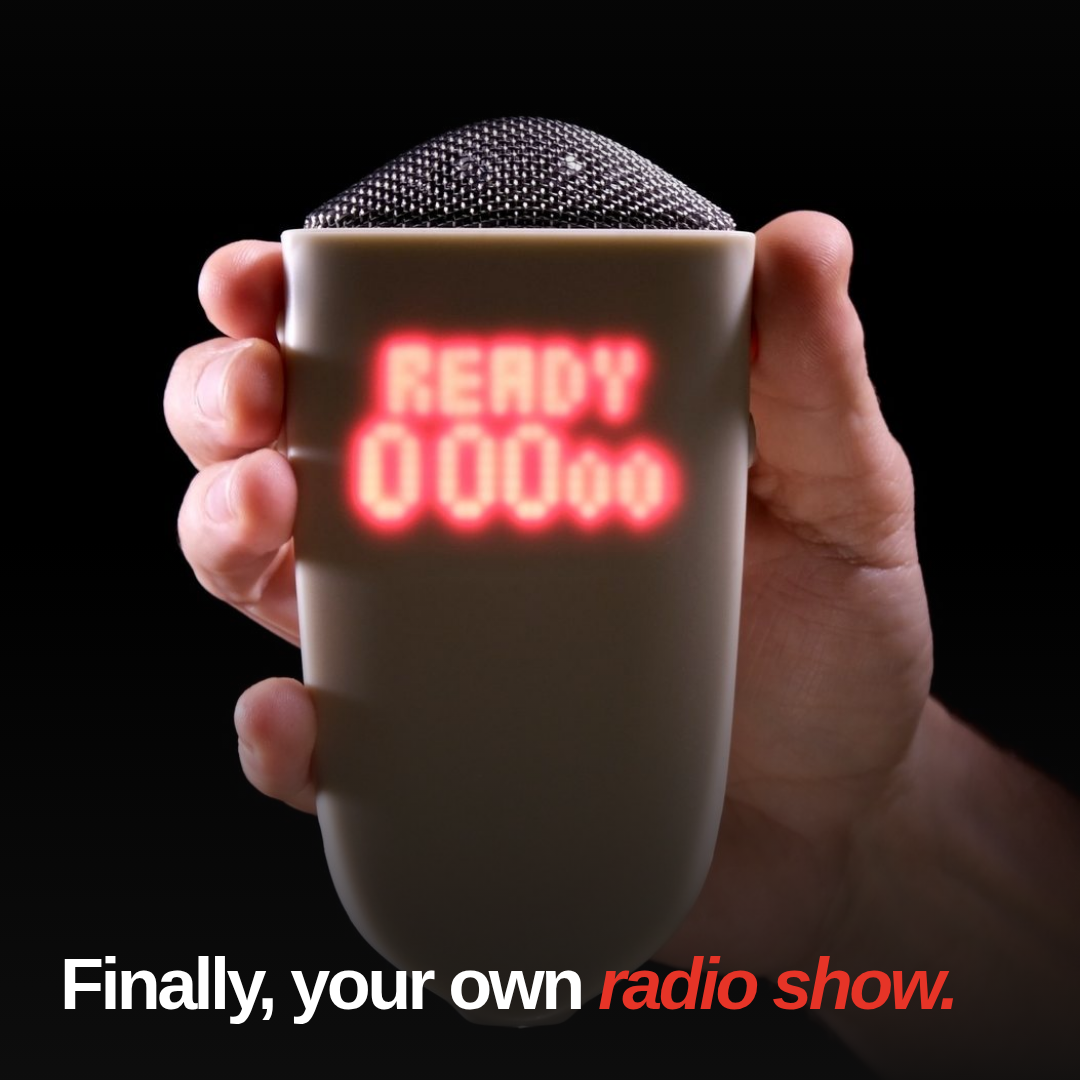 Blast Radio Facebook ad: Skip the pain of podcasting and start talking.