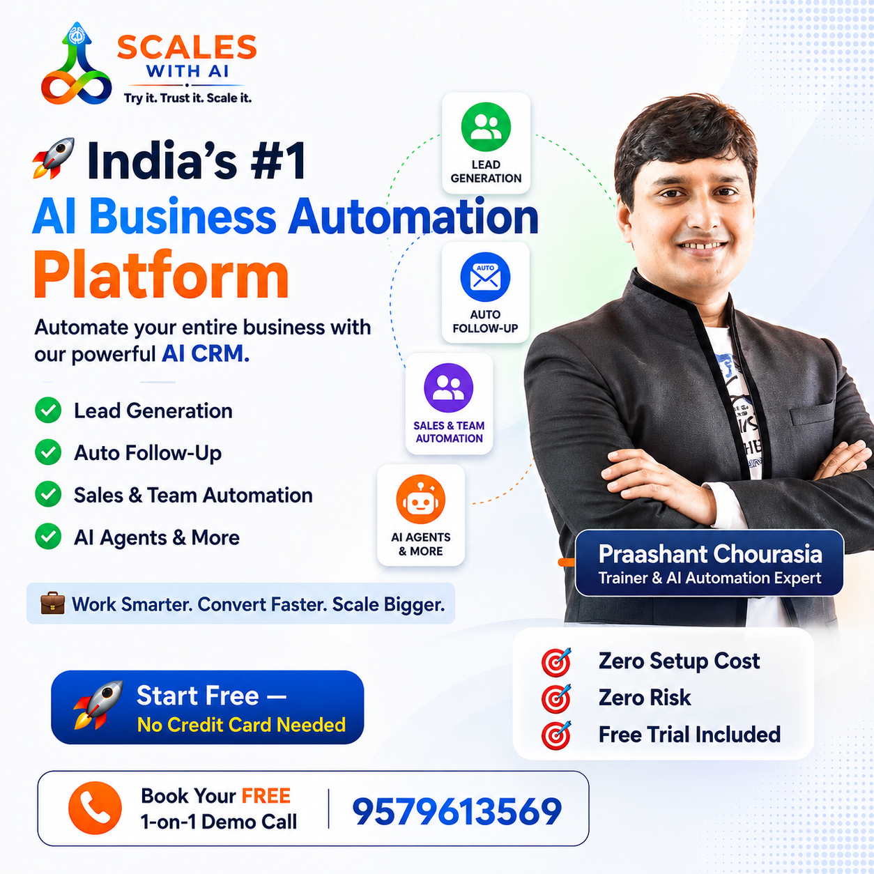 Scales With AI Facebook ad: Still losing leads because your team can’t follow up on…