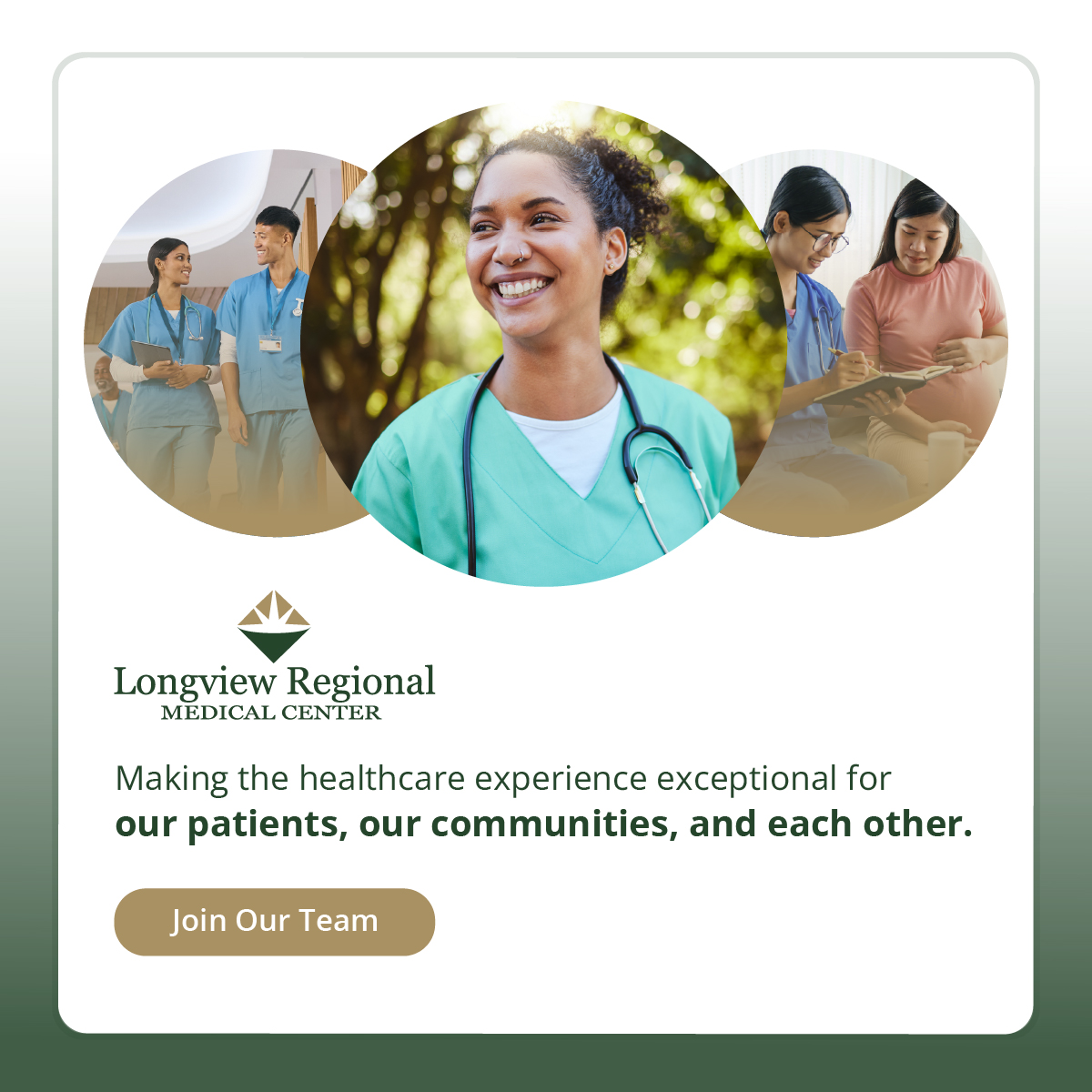 Longview Regional Medical Center Facebook ad: RN Career Opportunities in Texas