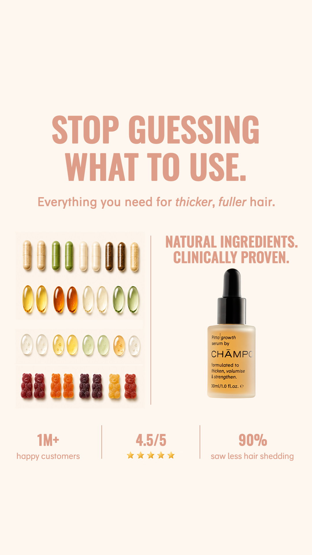 Chāmpo Haircare Facebook ad