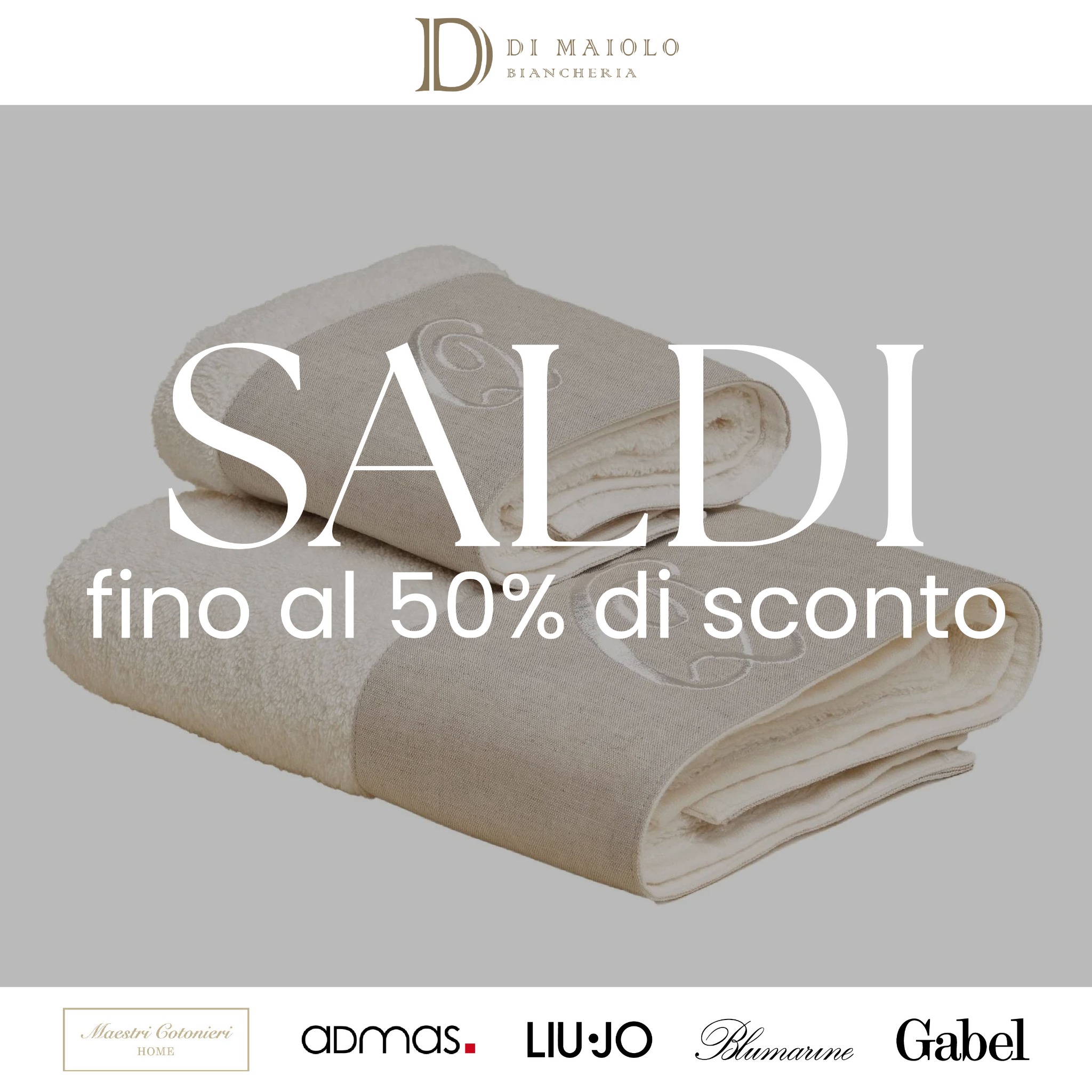 Di Maiolo biancheria Facebook ad: Saldi: sconti fino al 50%
