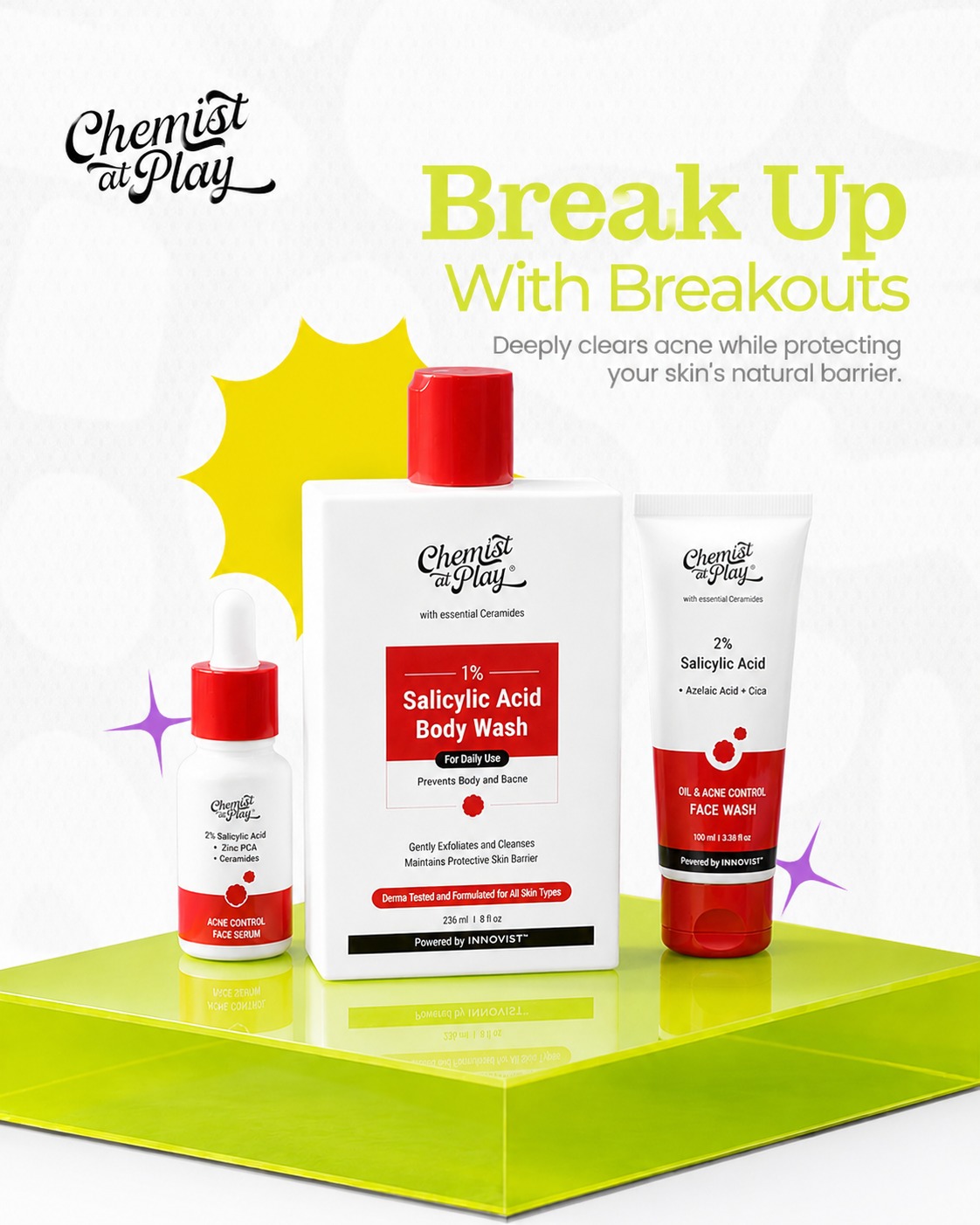 Chemist At Play Nepal Facebook ad: Breakouts showing up everywhere lately?