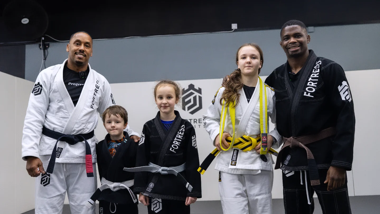 Fortress Jiu Jitsu Facebook ad: Friendly Kids Martial Arts, First Class Free