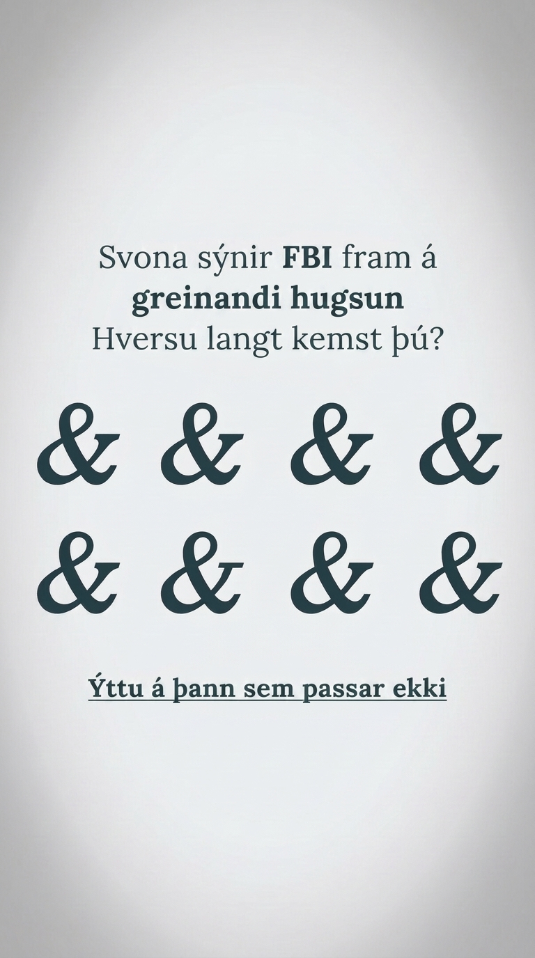 Free International IQ Test Facebook ad
