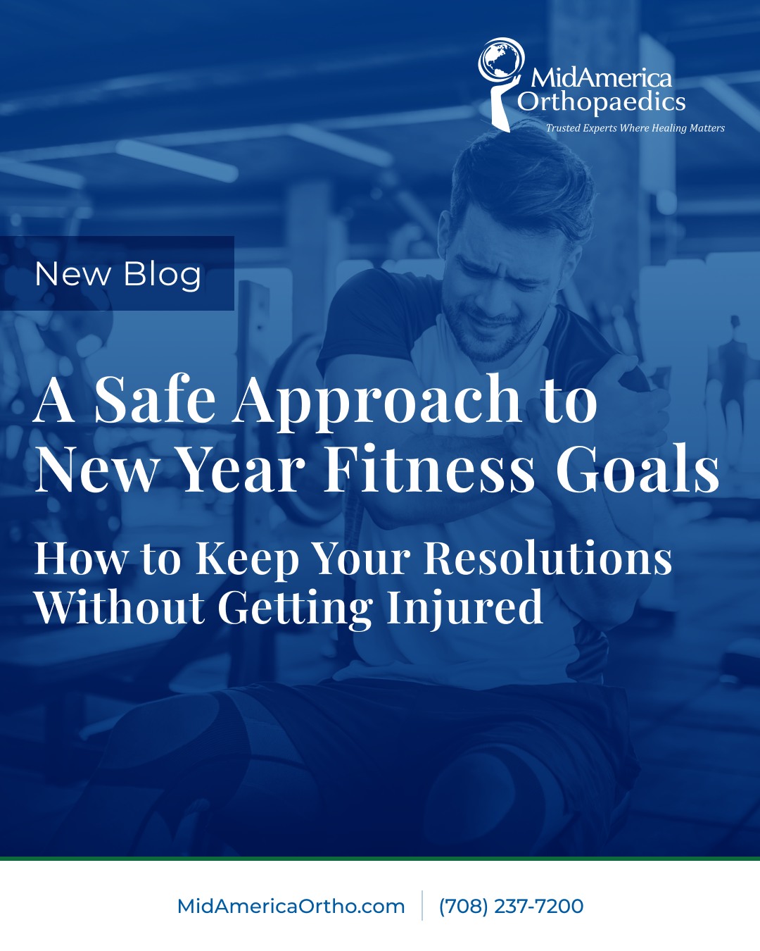 MidAmerica Orthopaedics Facebook ad: Okay, show of hands-who hit the gym a…