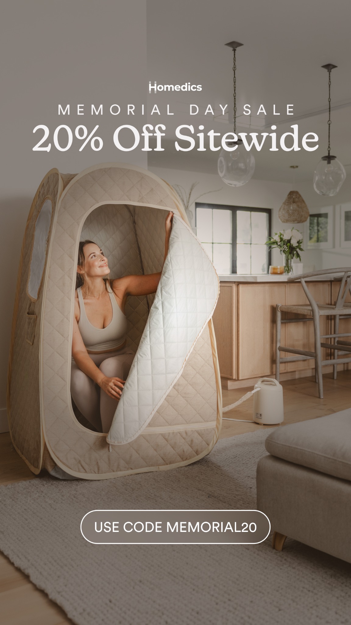 Homedics Facebook ad