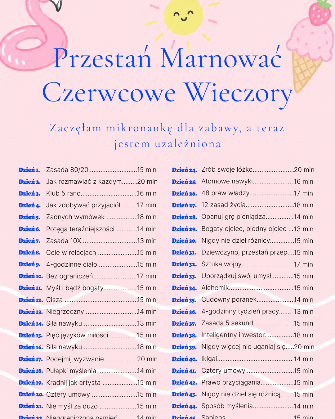 Zuzanna Wojciechowska Facebook ad: Nie jesteś leniwy/a, po prostu źle używasz swojego czasu