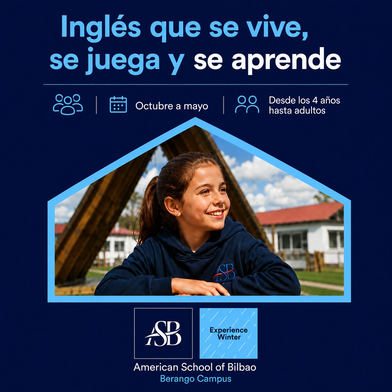 The American School of Bilbao - Cursos de inglés Facebook ad: ASB Berango