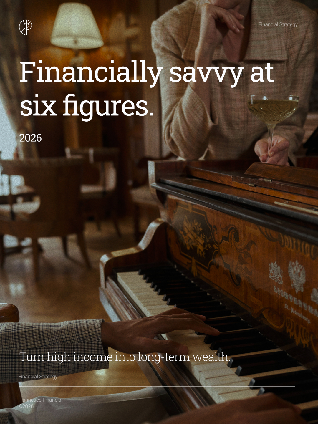 Plannetics Financial Facebook ad: Without intention, higher income can feel just as…