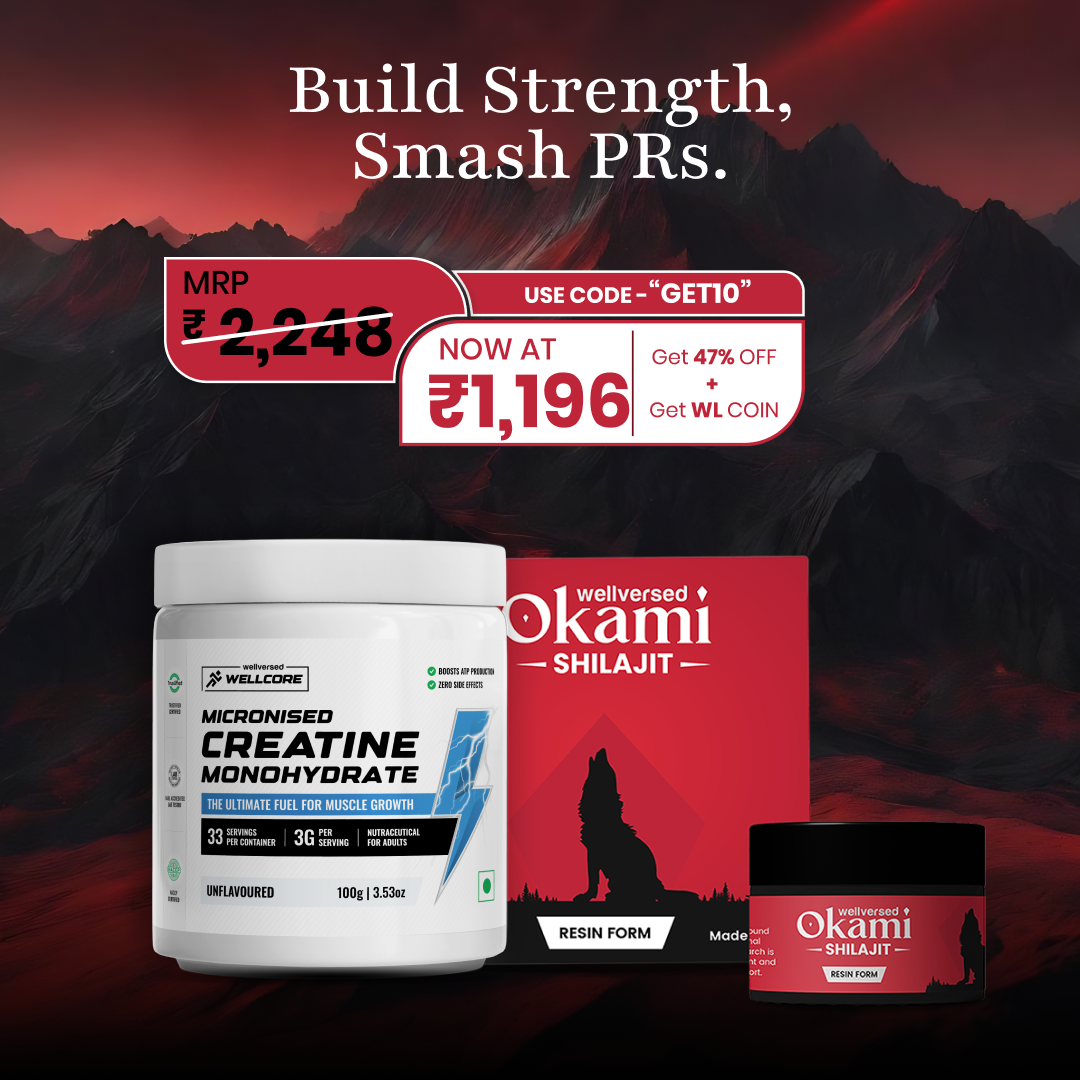 Okami - Wellversed Brand Facebook ad: Optimised for Stamina & Power!